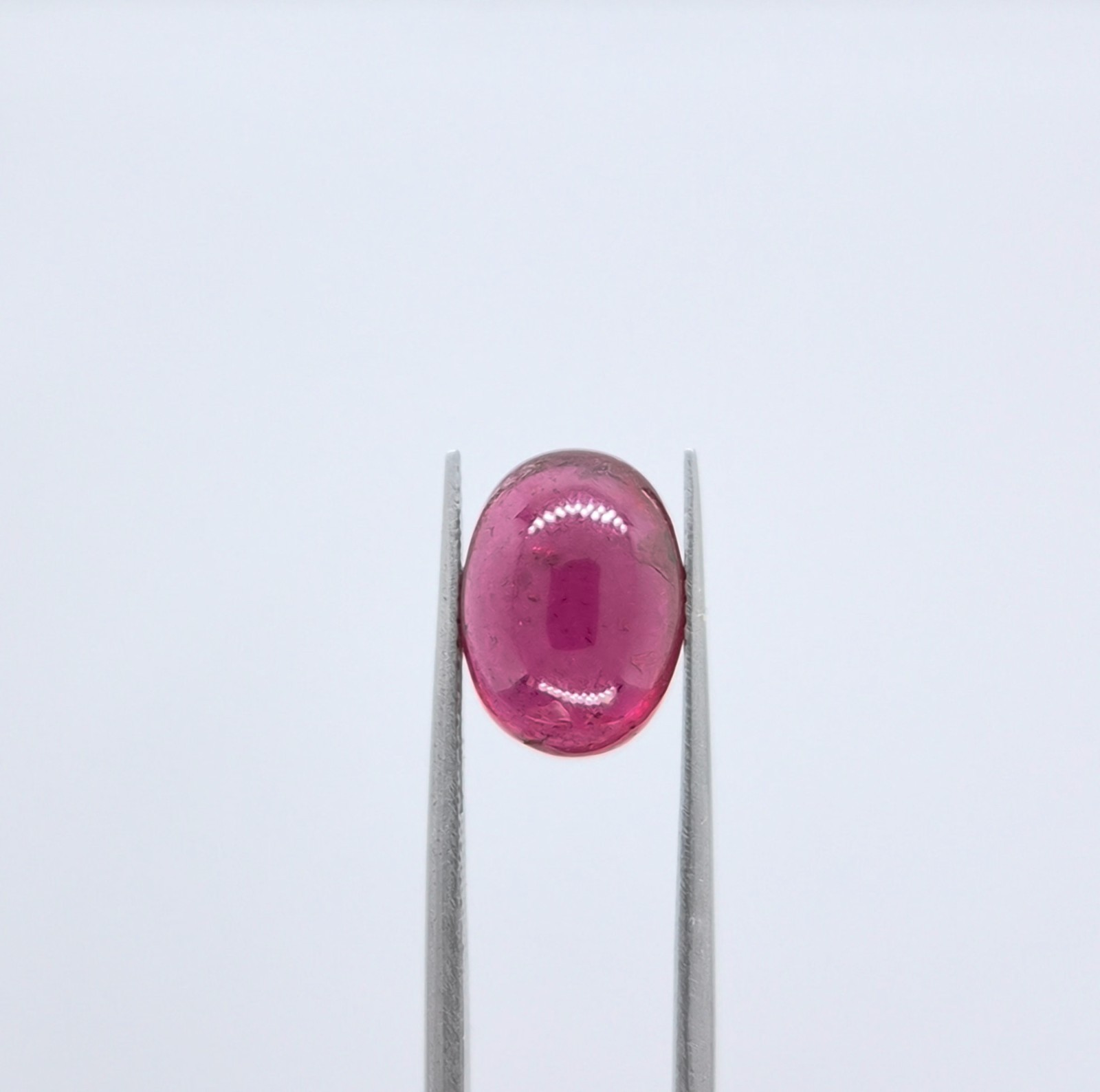 Natural Rubellite Tourmaline Cabochon 3.20ct Fine Top Red Or Magenta Pink Color