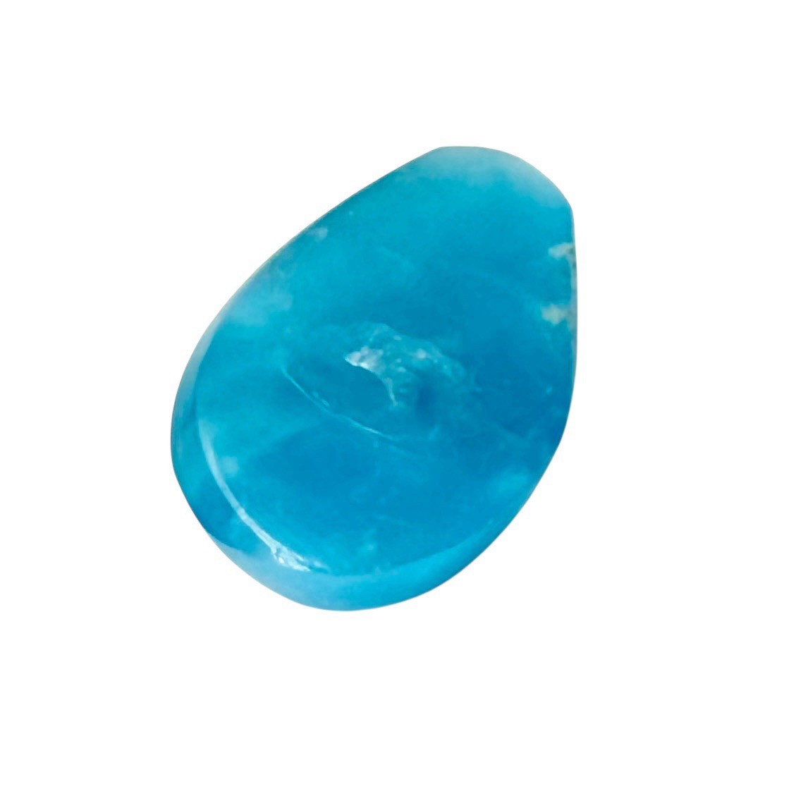 Rare Arizona Gem Silica 6.25 Ct Cabochon – Translucent Neon Chrysocolla Quartz