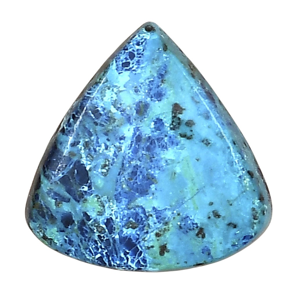 Natural Shattuckite 21.31×20.94×5.7 mm Fancy Shape Polished Gemstone LS02530-39