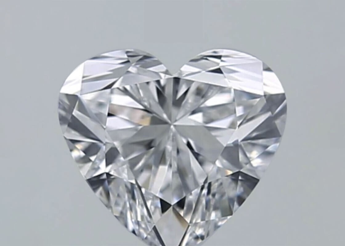 1 Carat, 1 Pcs, Certified Natural White Diamond, Heart, Cut Diamond.