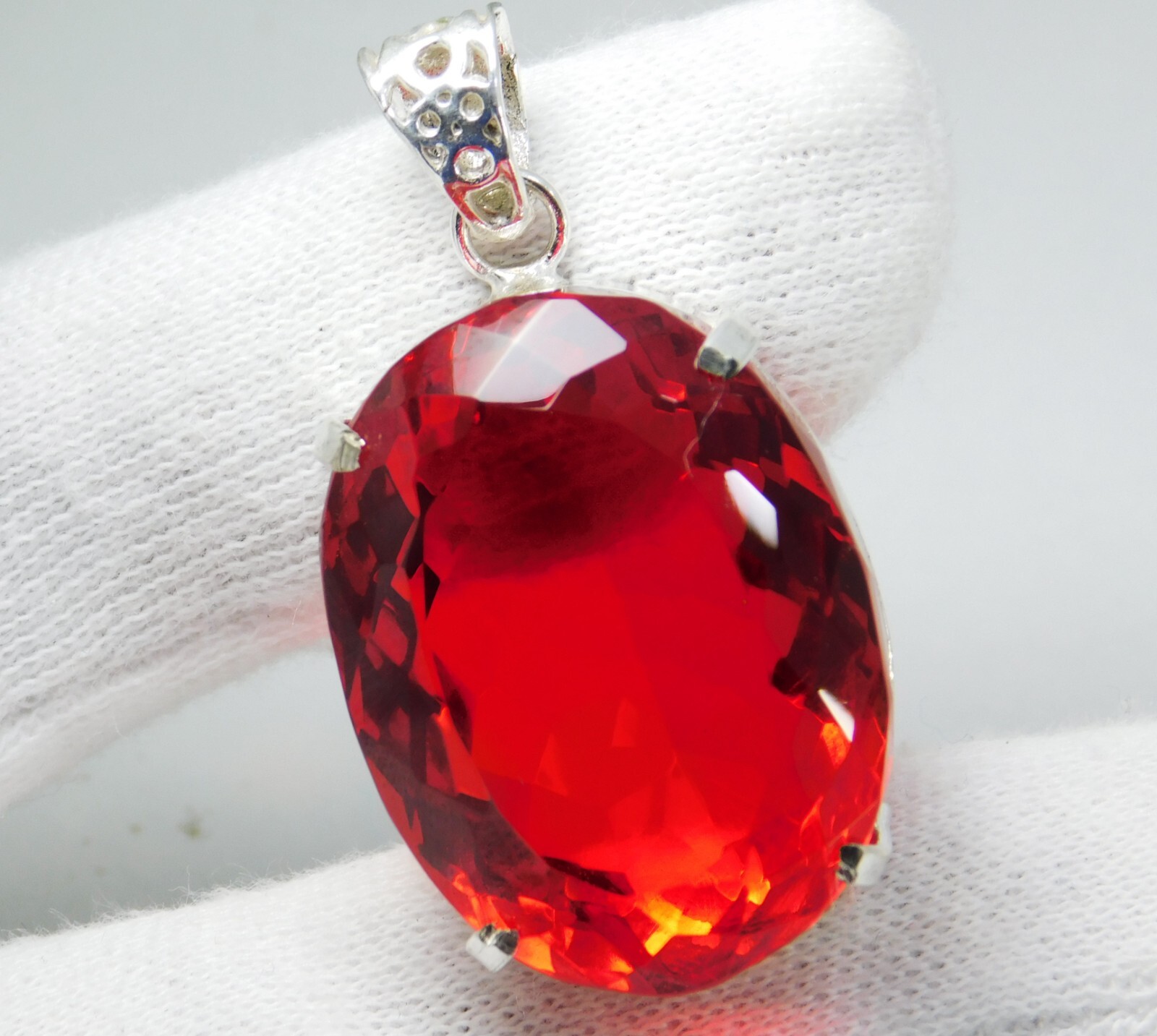 Certified Natural 141.20 Ct Red Orange Mexican Fire Opal Pendant Gemstone