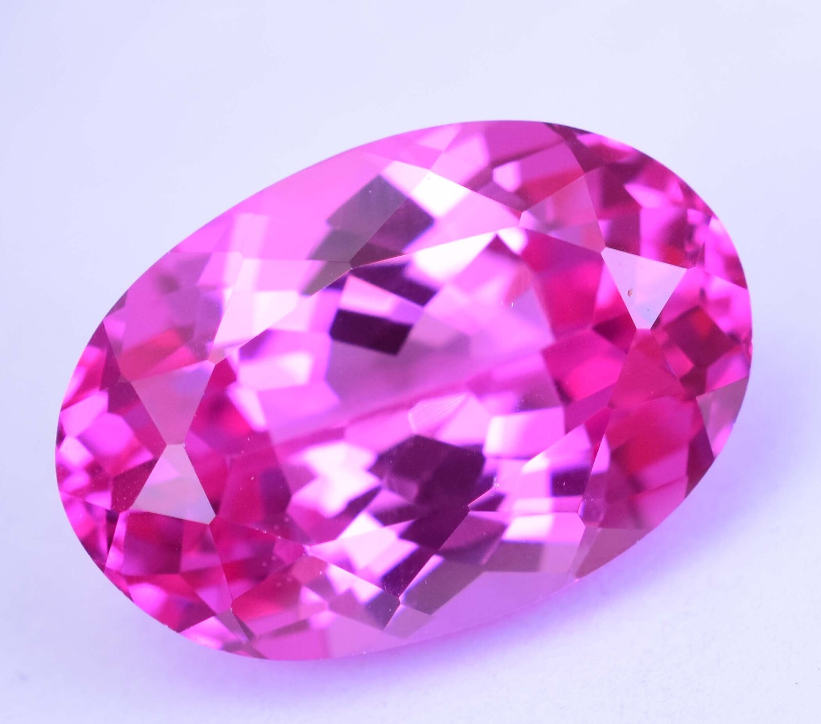 Flawless 30.90 Ct Natural Mogok Pink Ruby Oval Cut Certified Loose Gemstone
