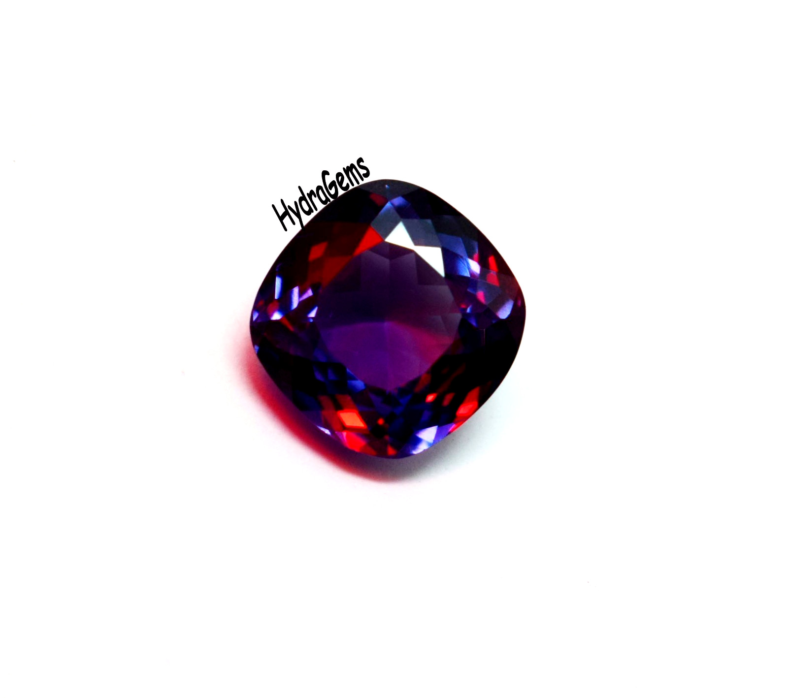 6.25Ct Natural Loose Russian Color Changing Alexandrite Cushion Cut Gemstone