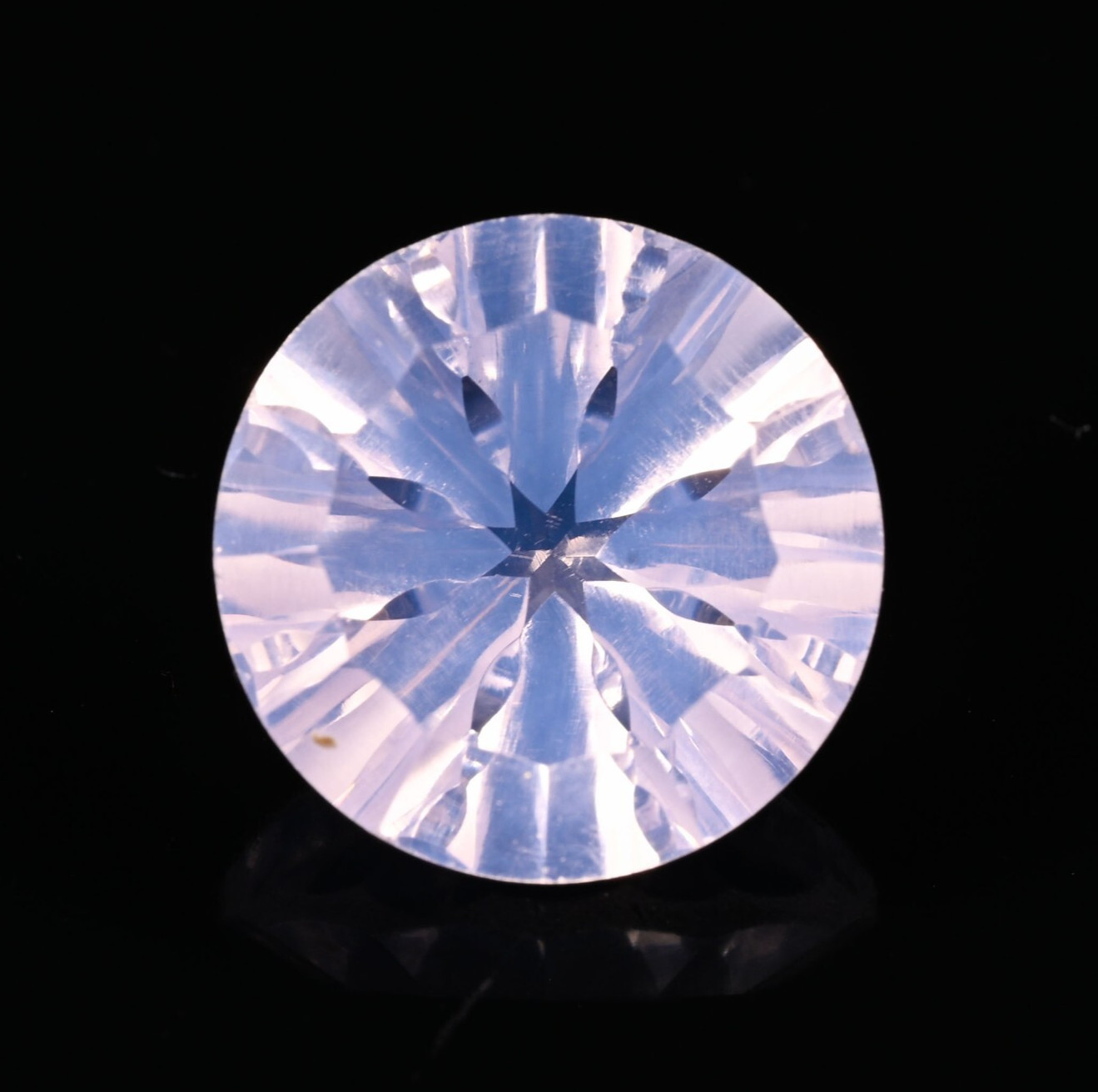Natural Lavender Quartz Round Shape Faceted Cut Loose Gemstone 5.30 Ct 12X12X7mm