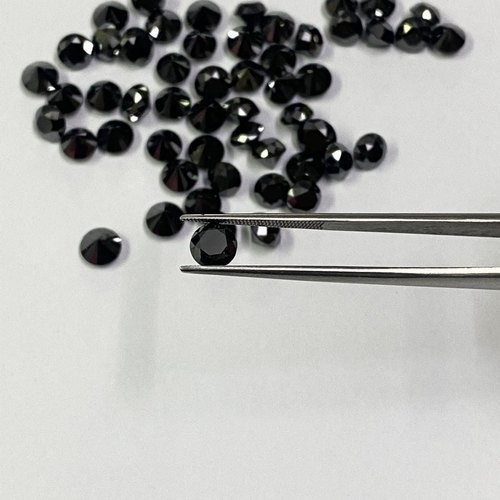 Loose BLACK Moissanite Diamond LOT 2.70 MM D , IF 13 PCS Approx. Certified