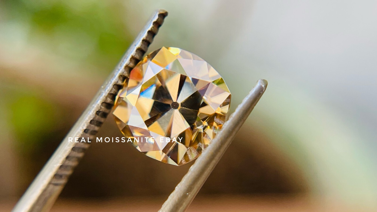 8.3 MM 2.8 Carat Oldmine Cushion Cut Brown Color Real Moissanite Loose Stone VVS