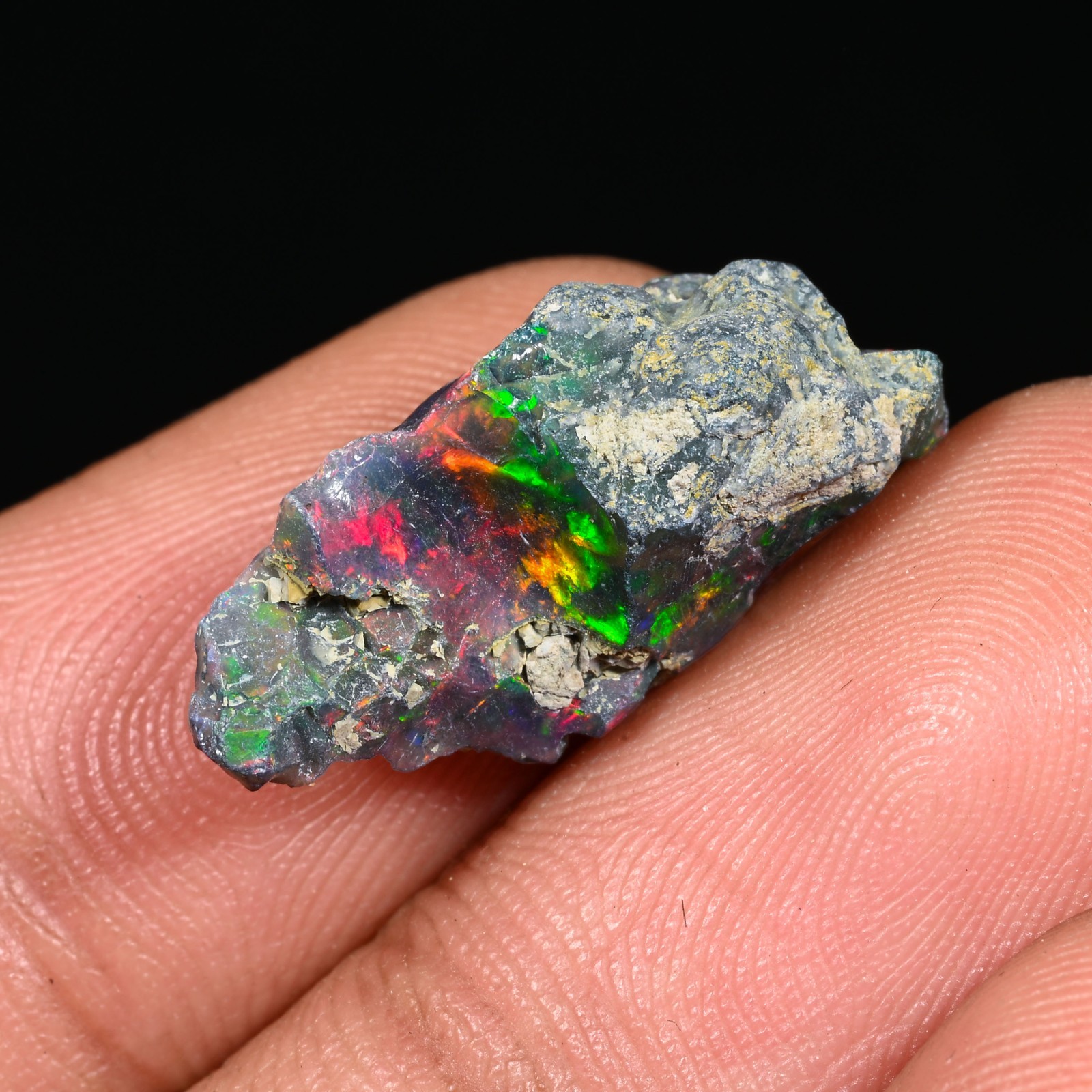 5 CT Ethiopian Welo Fire Opal – Natural Rough Opal 22×11 MM for Jewelry Making