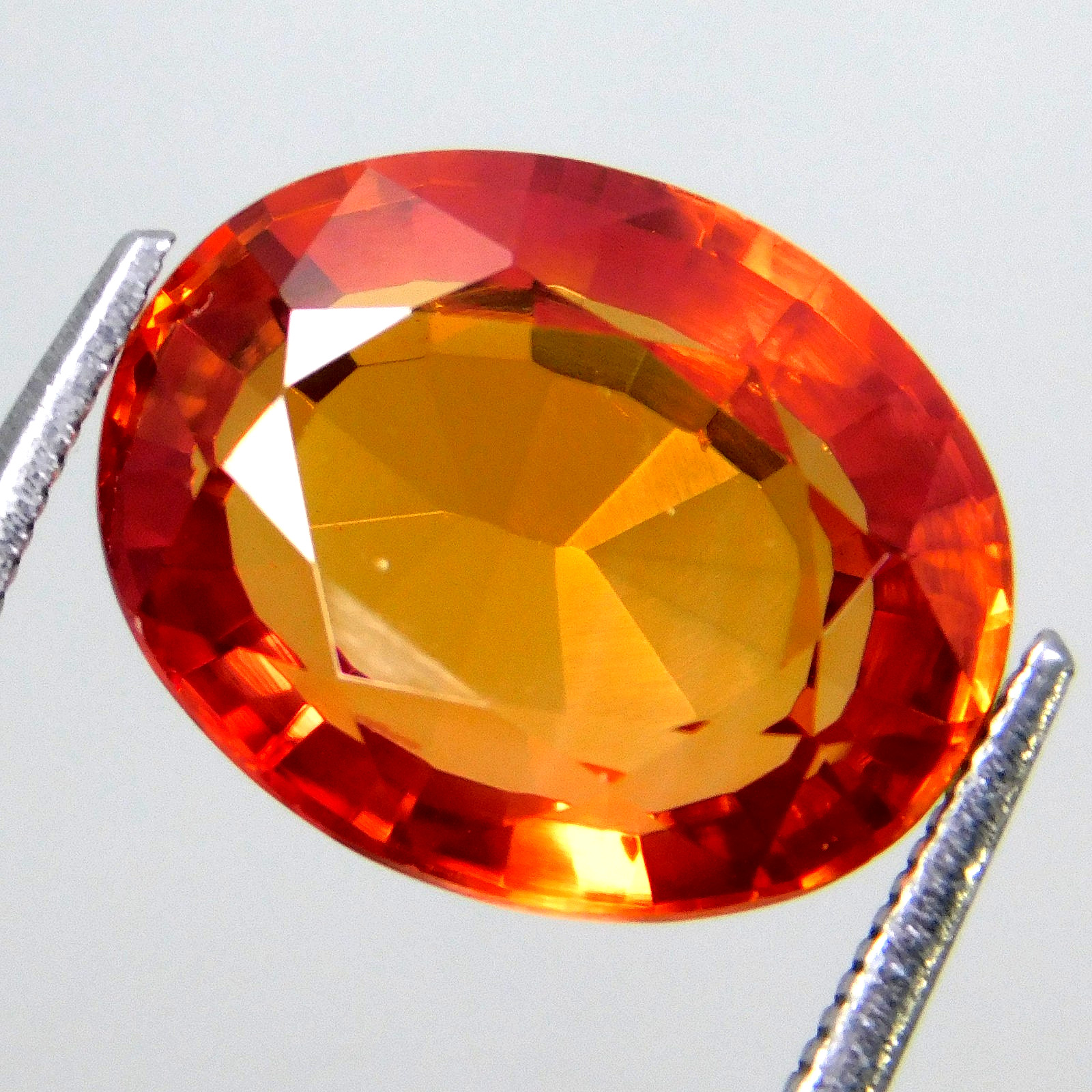 11.40 Ct Certified Natural Orange Spessartine Garnet Oval Cut Stunning Gemstone