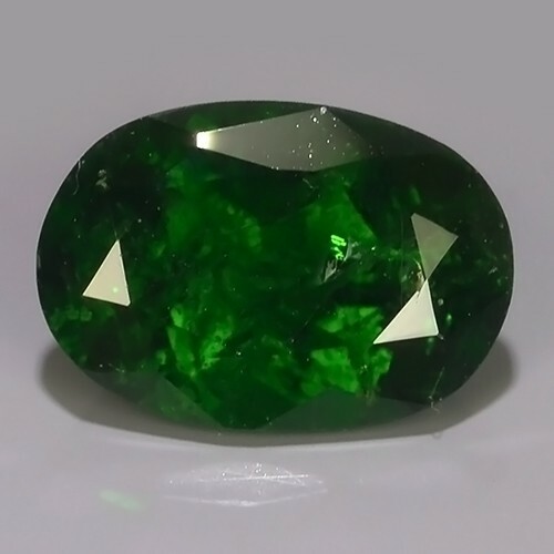 1.03 Cts Natural Tsavorite Green Garnet Loose Gemstone Oval Cut