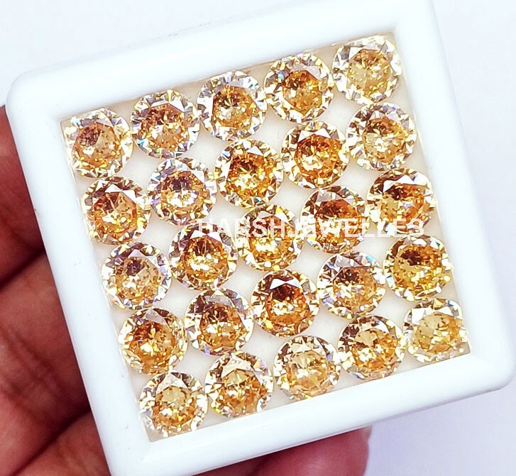 Natural Padparadscha Sapphire In Wholesale 16 Pcs Loose Gemstone 6 MM Certified