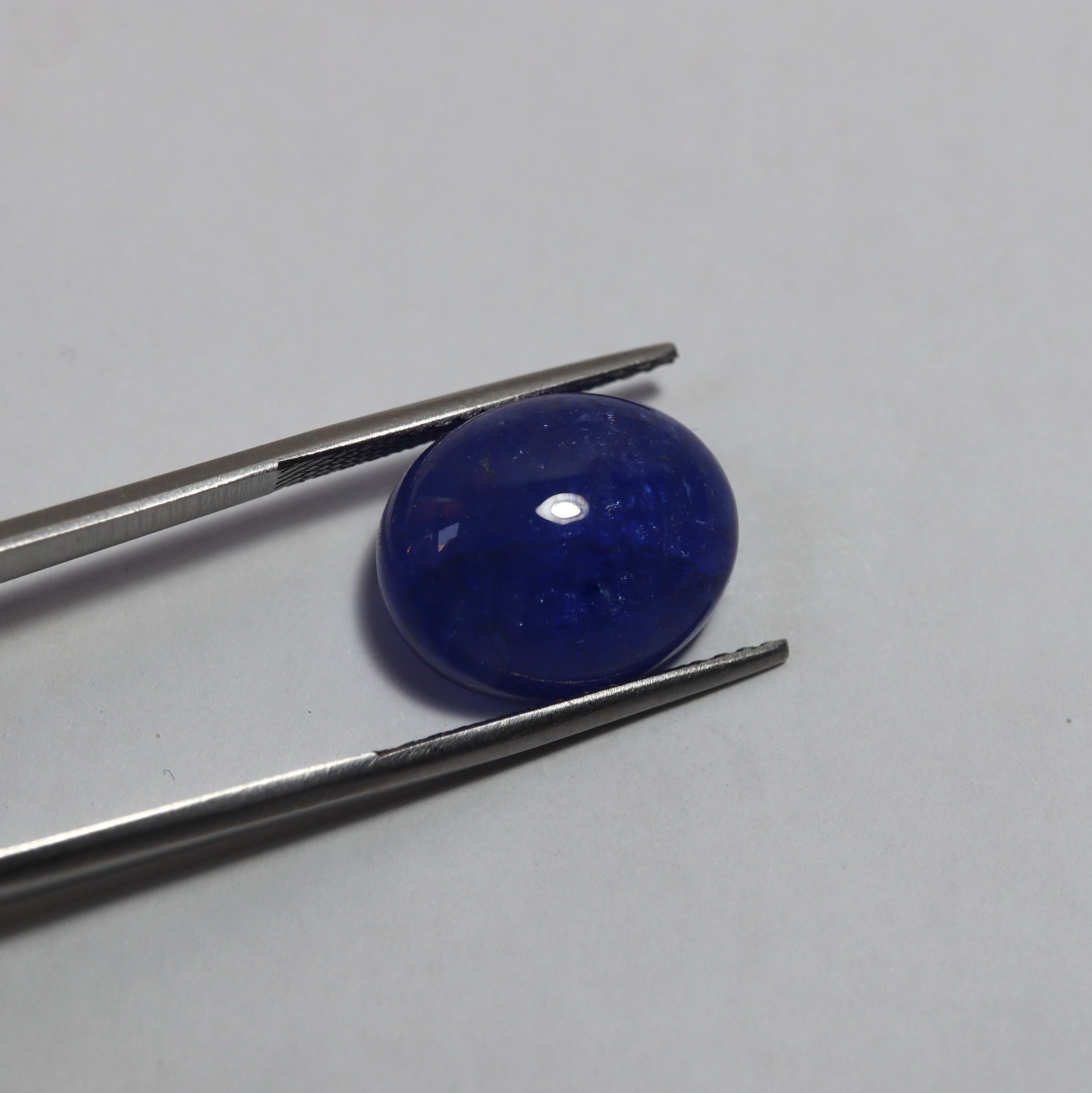18.8 Cts Natural Top Blue Tanzanite Oval Shape Cabochon 16.7×13.7×8.6 MM
