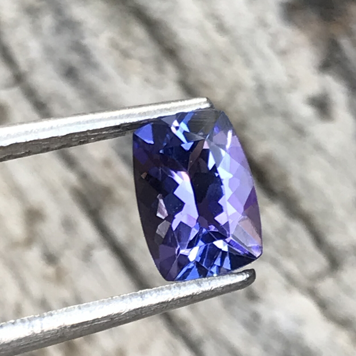 Natural Tanzanite 7 mm Long Cushion, Tanzanite For Jewelry, December Birthstone