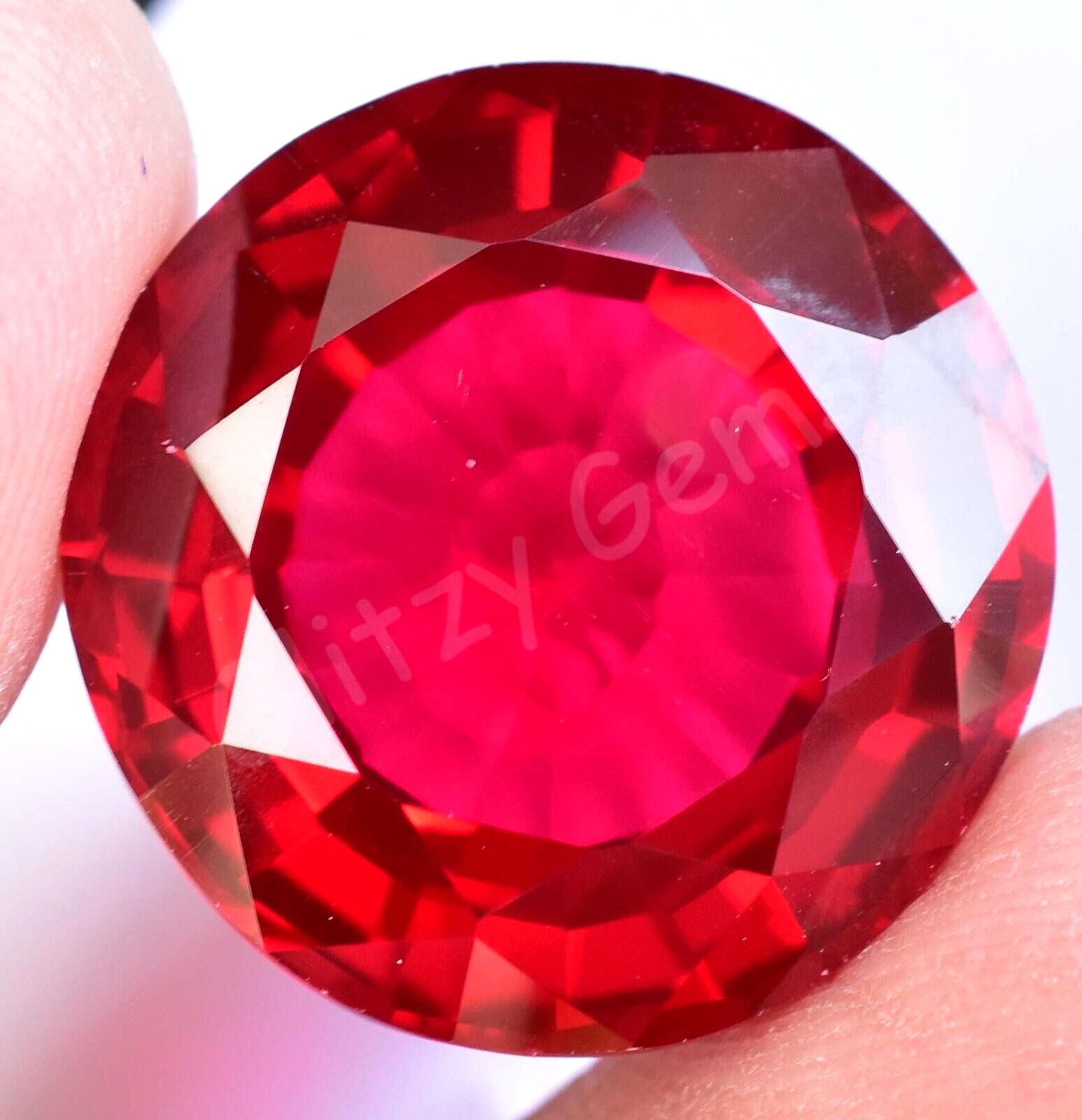 Natural Flawless Blood Red Ruby 40.90 Ct CERTIFIED Mozambique Loose Gemstone