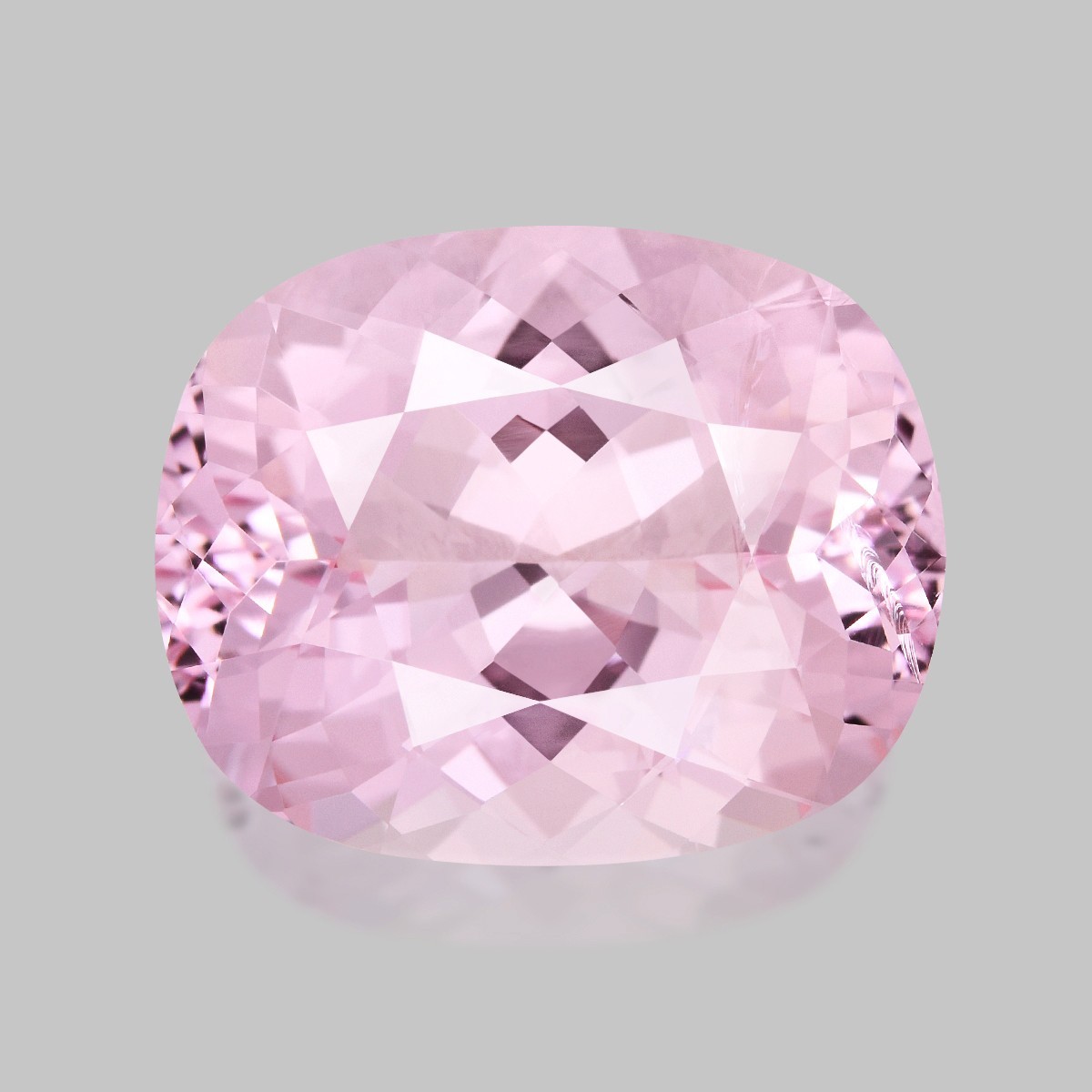 6.64cts EXCELLENT UNHEATED CUSHION CUT NIGERIAN NATURAL RICH PINK MORGANITE