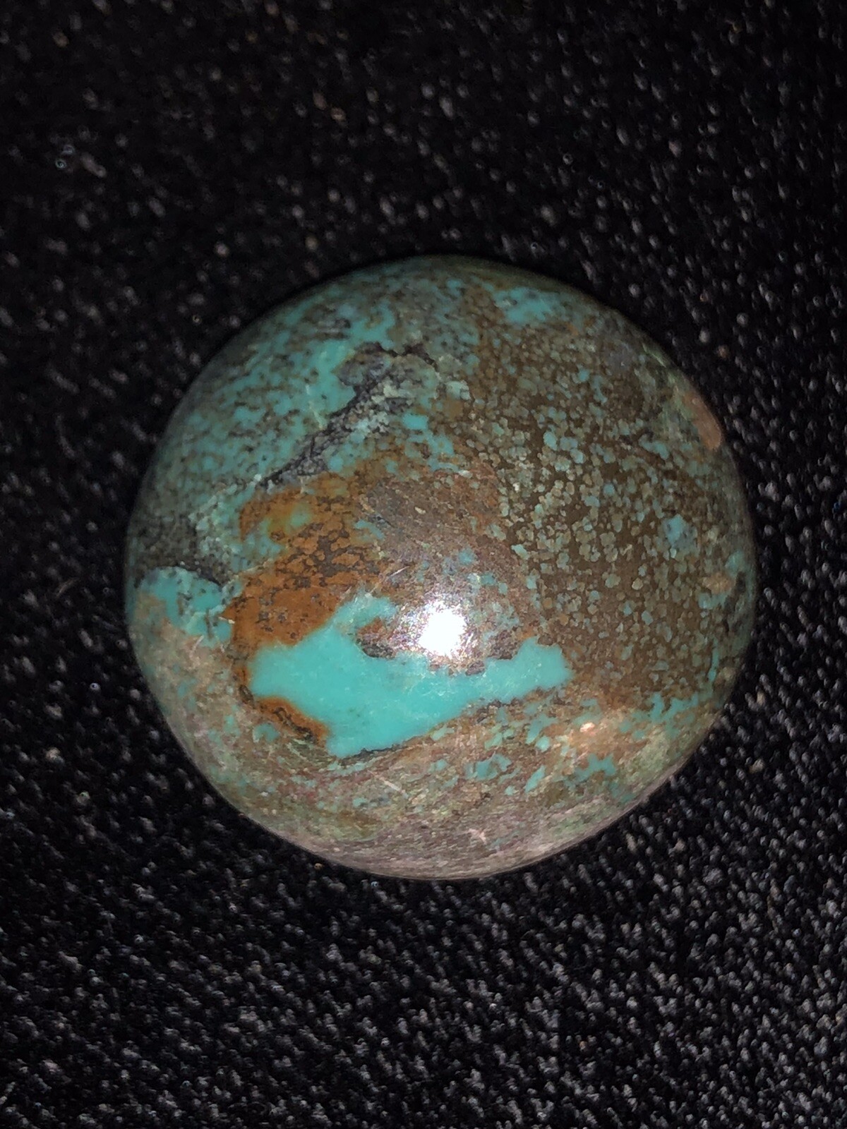 Spiderweb Turquoise Gemstone Cabochon 24.5 x 24.5 x 9.4 mm 34.4 cts