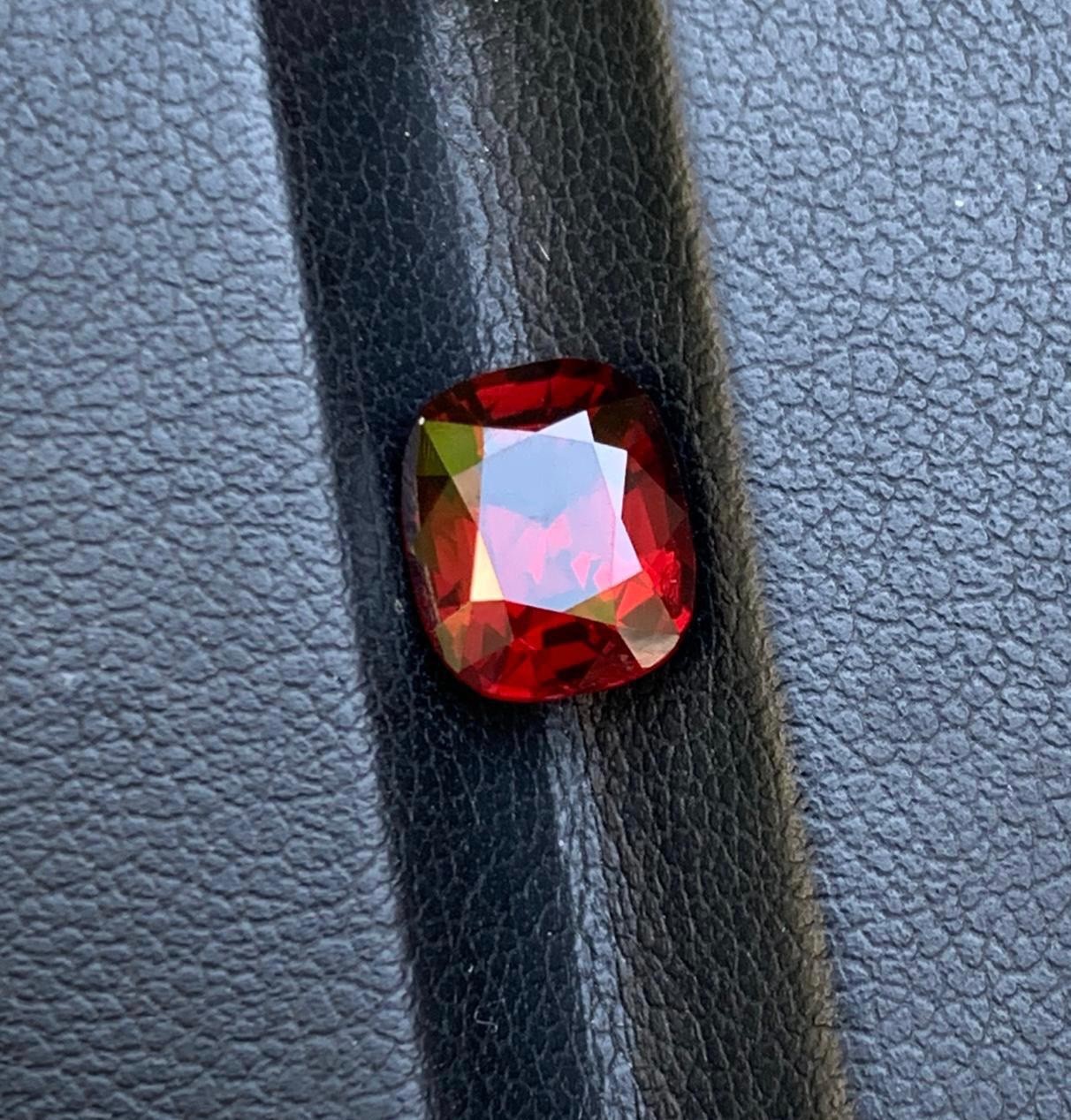2.35 carat Natural Deep Red Spinel None Treated with Cushion cut from Burma