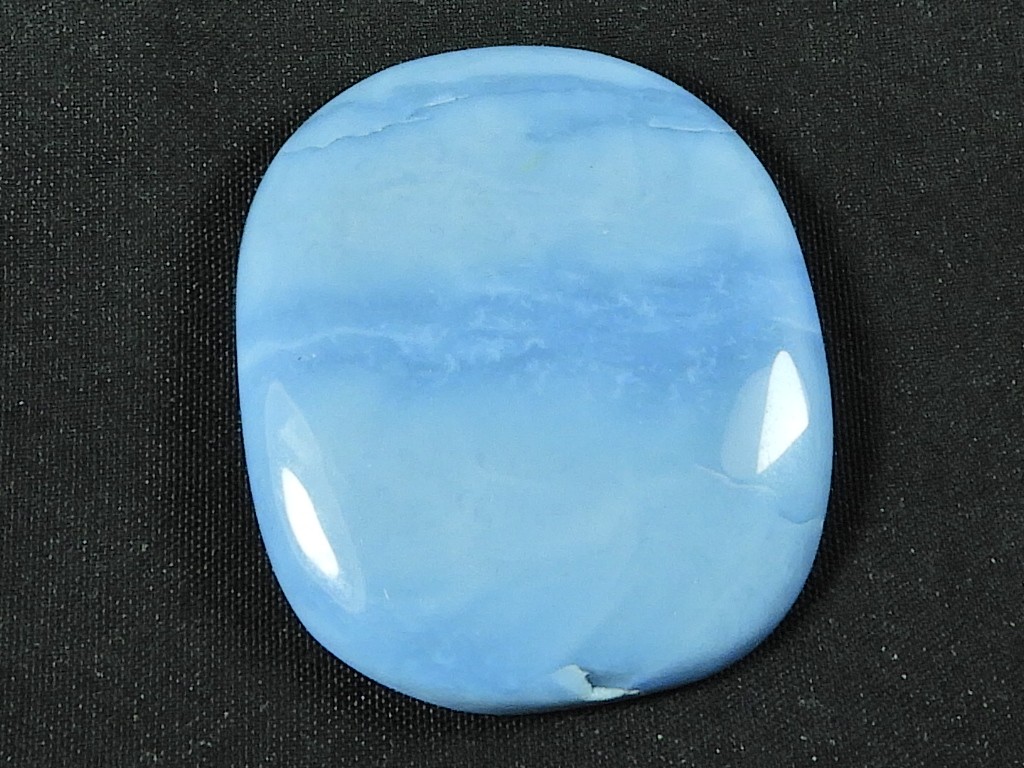 29X33X05 MM Natural Blue Opal Cushion Shape Cabochon Loose Gemstone 44Cts.