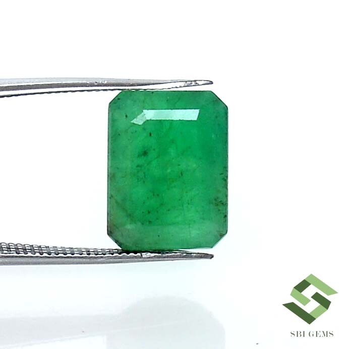 13×9.75 mm Certified Natural Emerald Octagon Cut 7.54 CTS Faceted Loose Gemstone