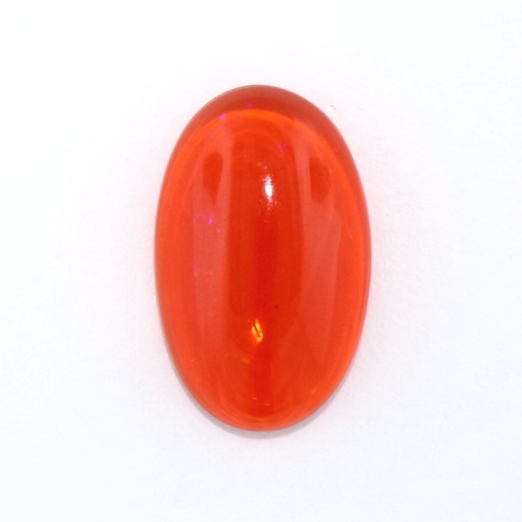 MEXICAN FIRE OPAL 16.2×10.2 MM OVAL CABOCHON ALL NATURAL BEAUTIFUL COLOR F-5431