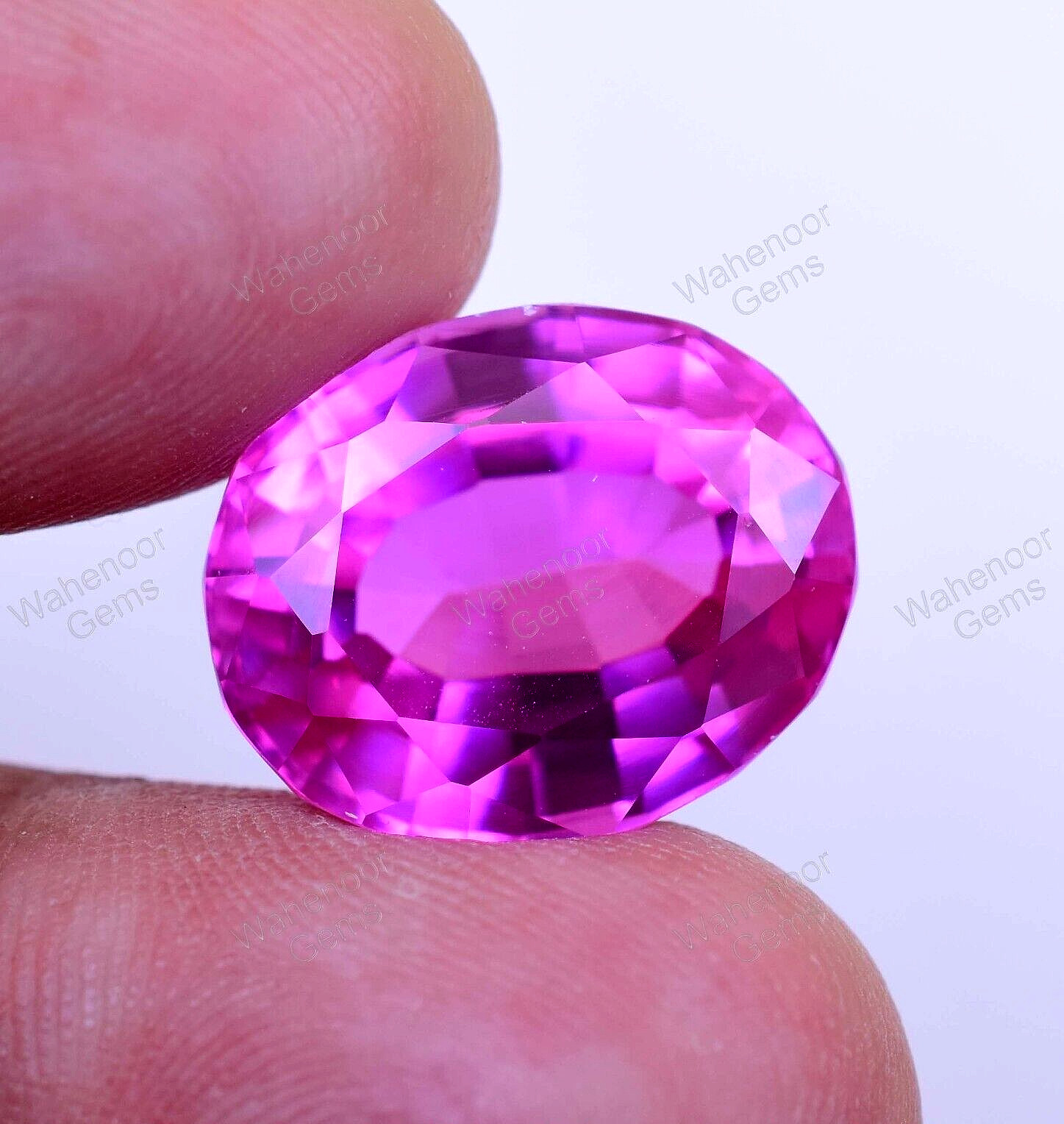 FLAWLESS 20 to 25 Ct Natural Mogok Pink Ruby Oval CERTIFIED Stunning Gemstone