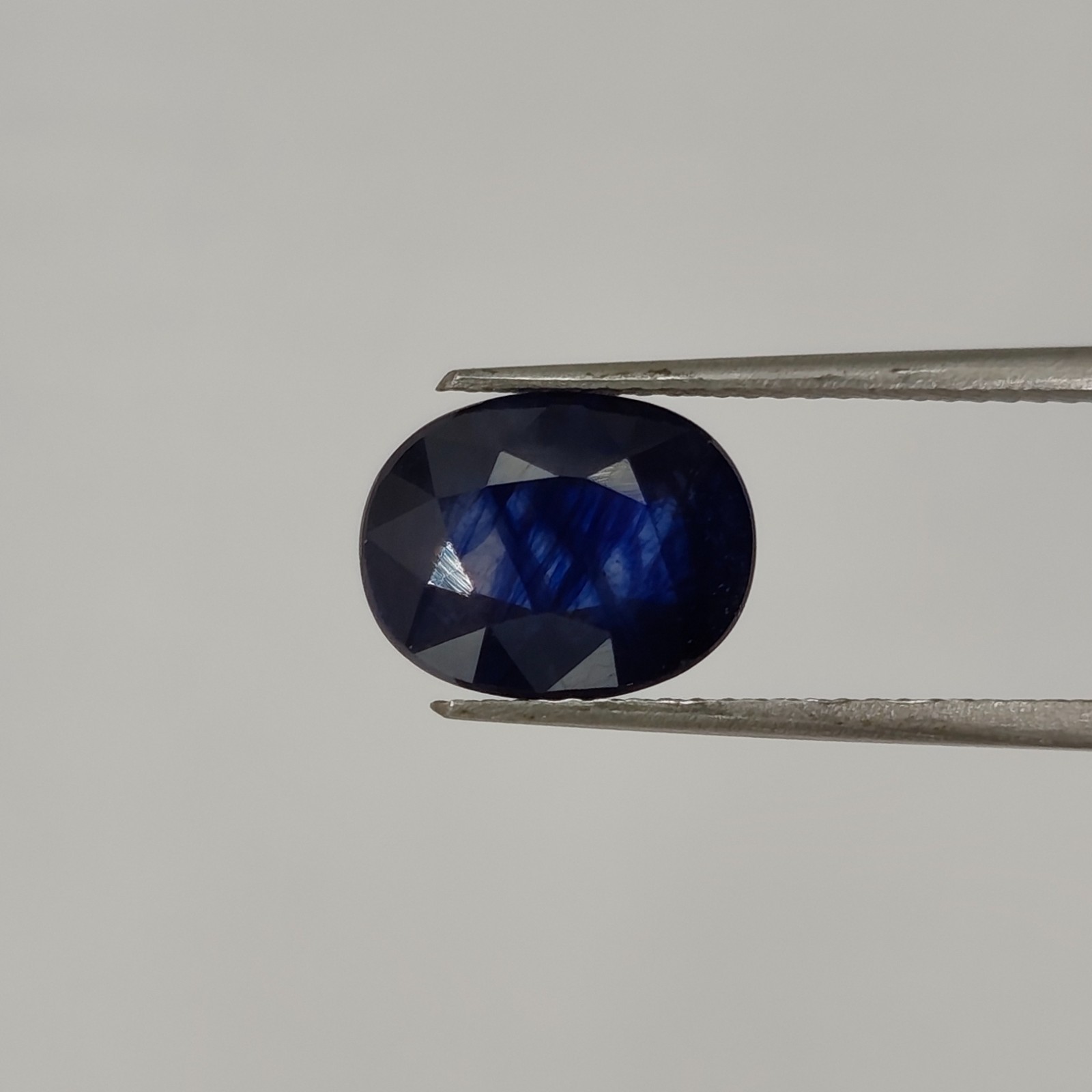 Natural Blue Sapphire 3.81Ct Oval Step Cut Loose Gemstone Sri Lanka 10×7.8mm