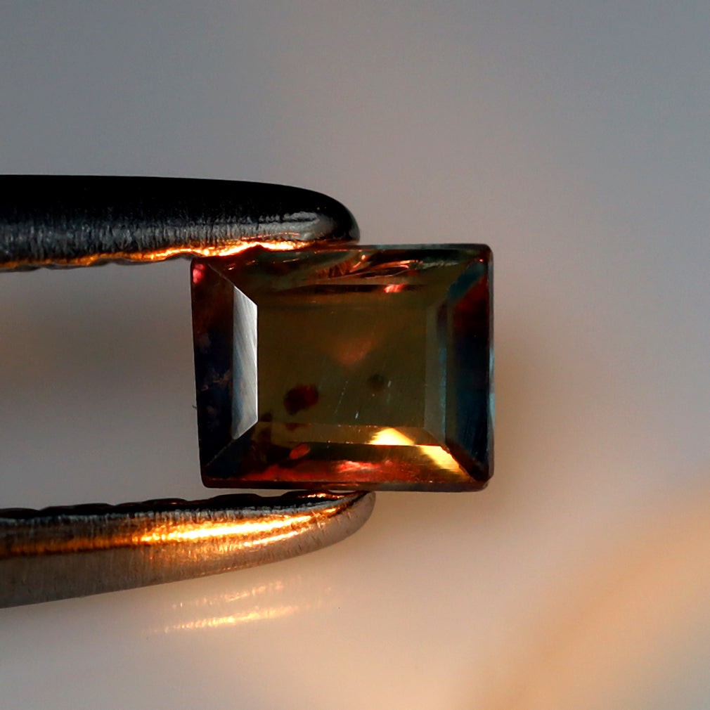 0.25 ct Octagon (3.57×2.92 mm) Unheated Green Natural Alexandrite Gemstone