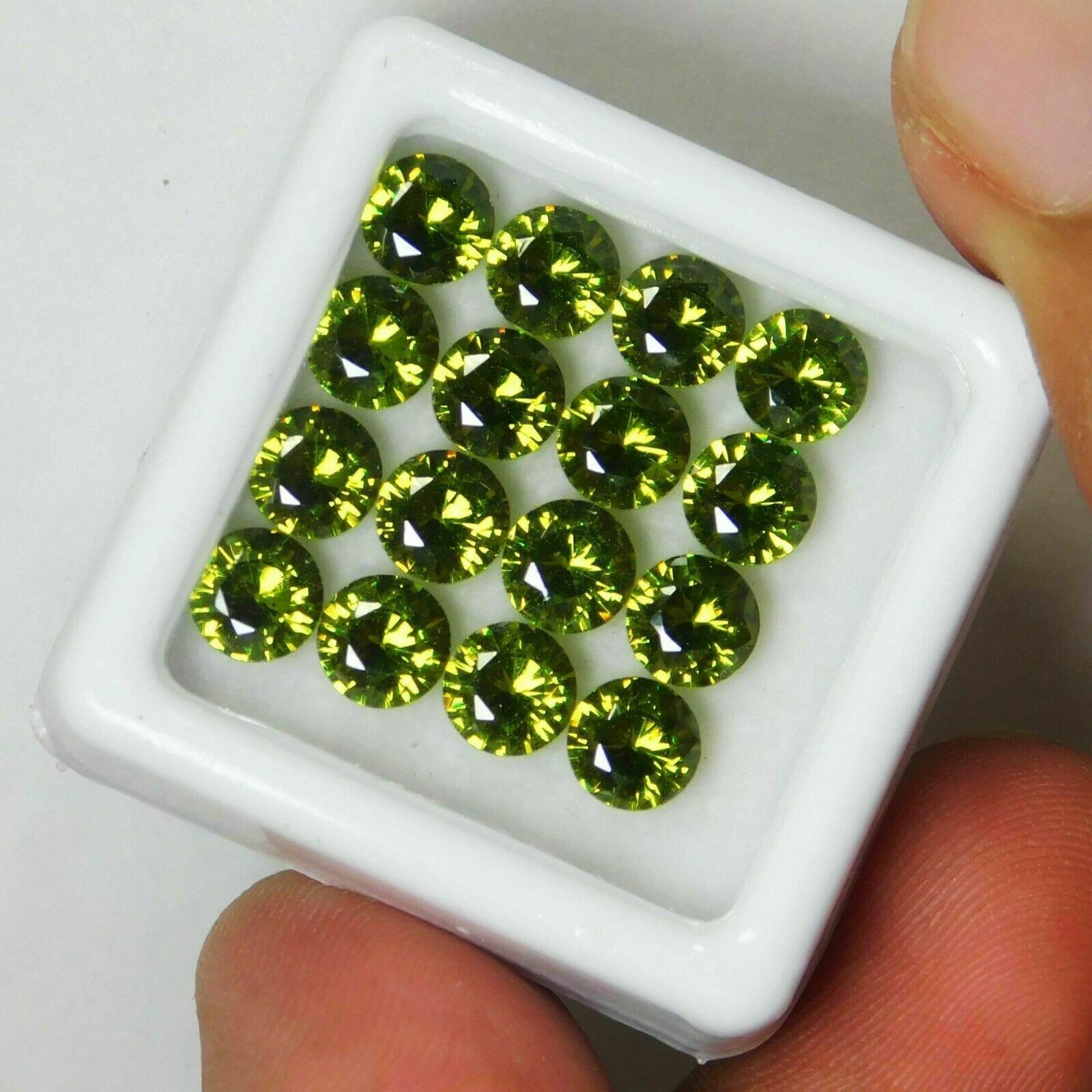 5 MM (50 PCS) Natural Green SAPPHIRE Round Gemstone CERTIFIED Lot
