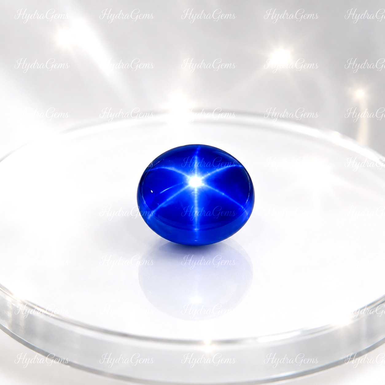 5.80 CT Approx. Certified Star Cabochon Oval Shape BLUE Sapphire Loose Gemstone