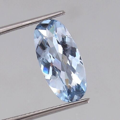 AAA Nice Quality 15×7 MM Natural Brazilian Aquamarine Oval Loose Gemstone Cut