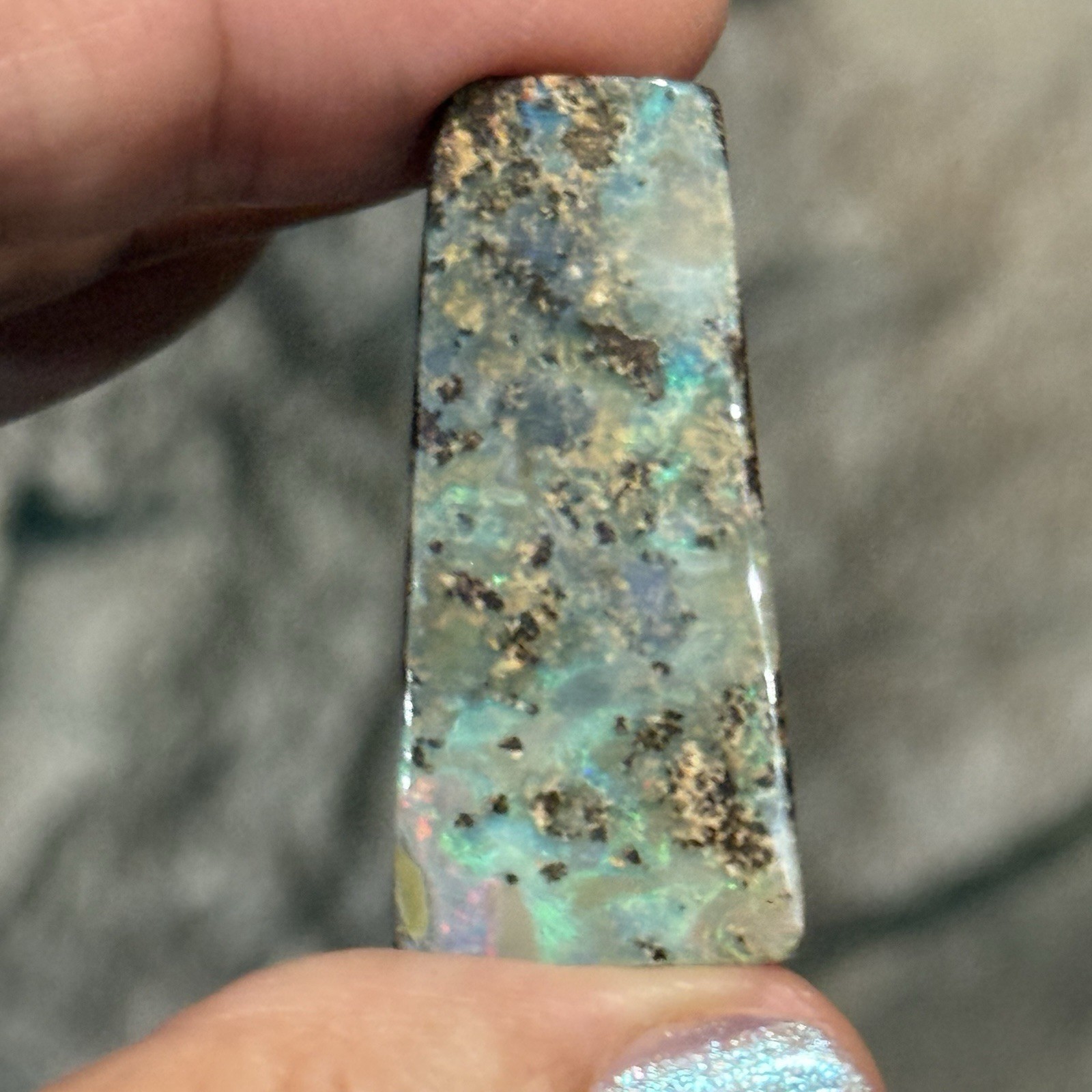41.9ct 36.5x15x7mm Large Australian Quinsland Boulder Opal Cabochon Gemstone
