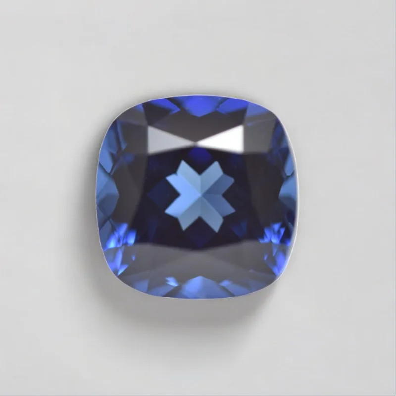 Royal Blue Cushion Cut Lab Grown Sapphire Loose Stone w/ AGL Certificate Jewelry
