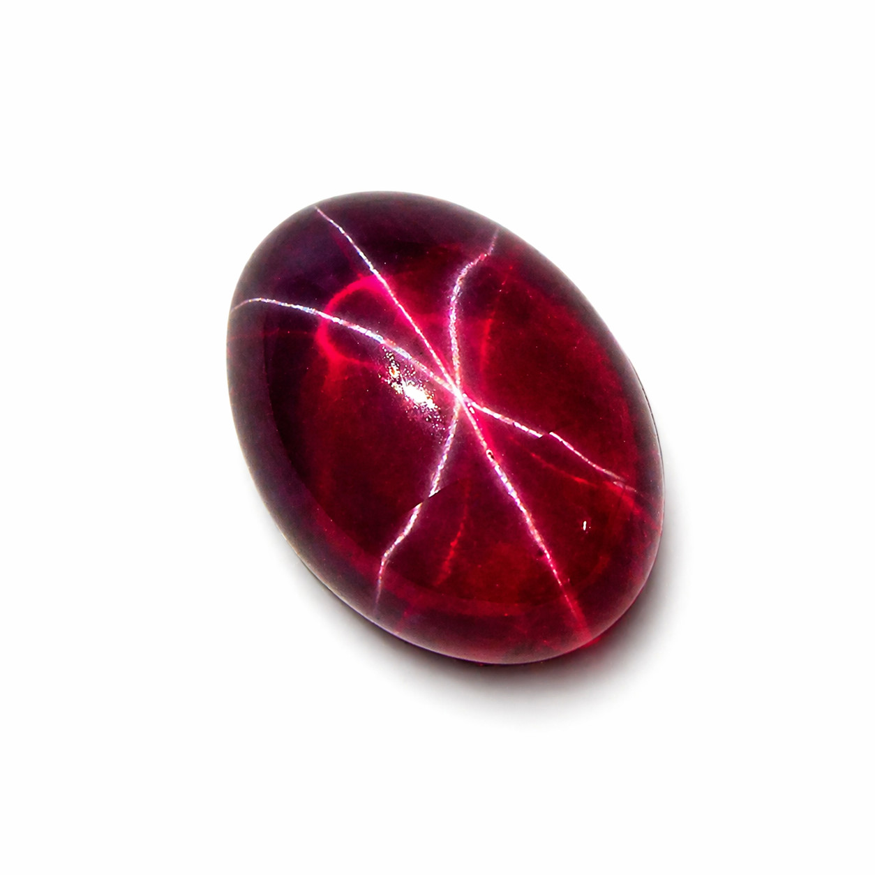 Natural RED Star Ruby Oval Shape 13 Ct Stunning CERTIFIED Gemstone Loose
