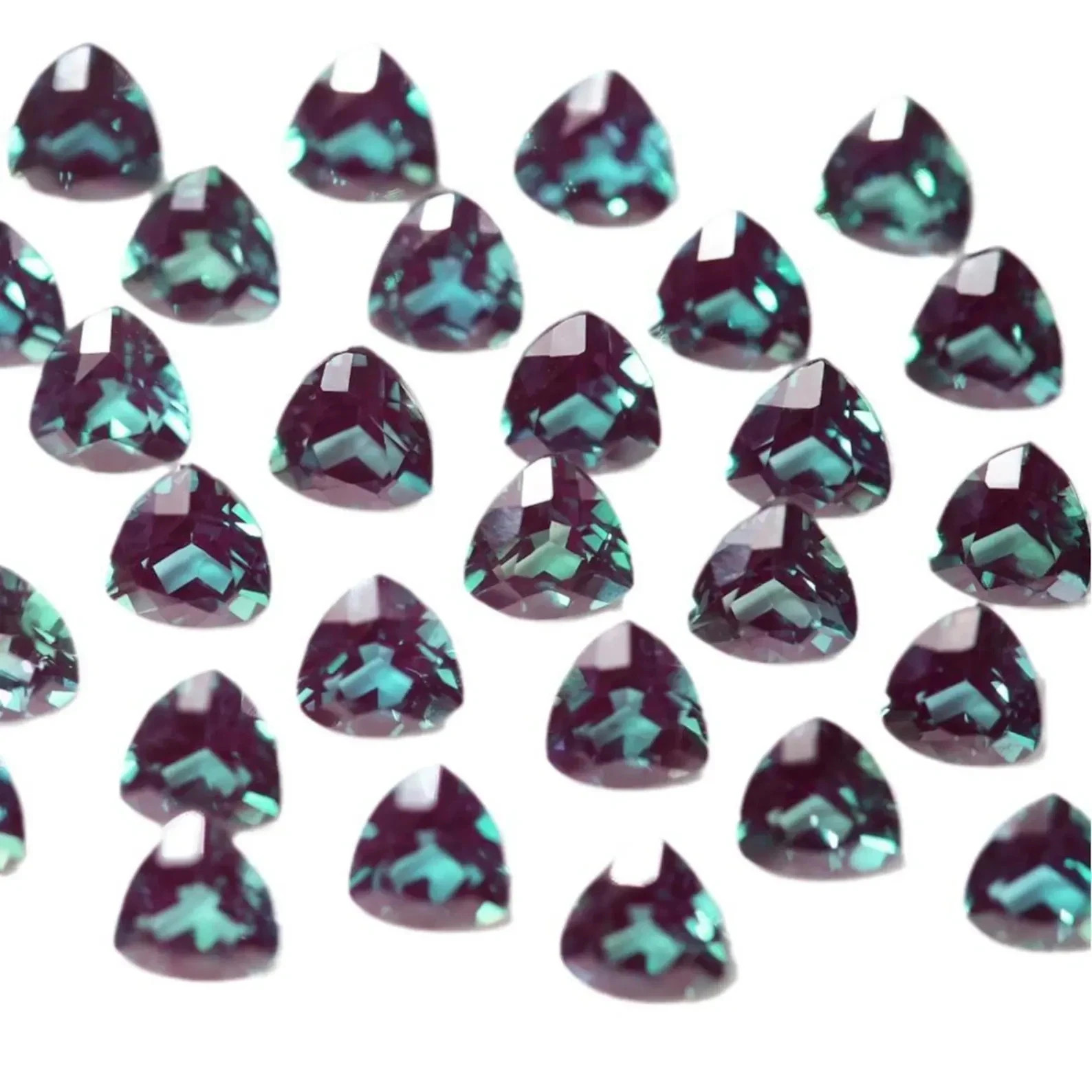 8 MM (10 Pcs) Natural Color Change Alexandrite Certified Loose Gemstone Lot