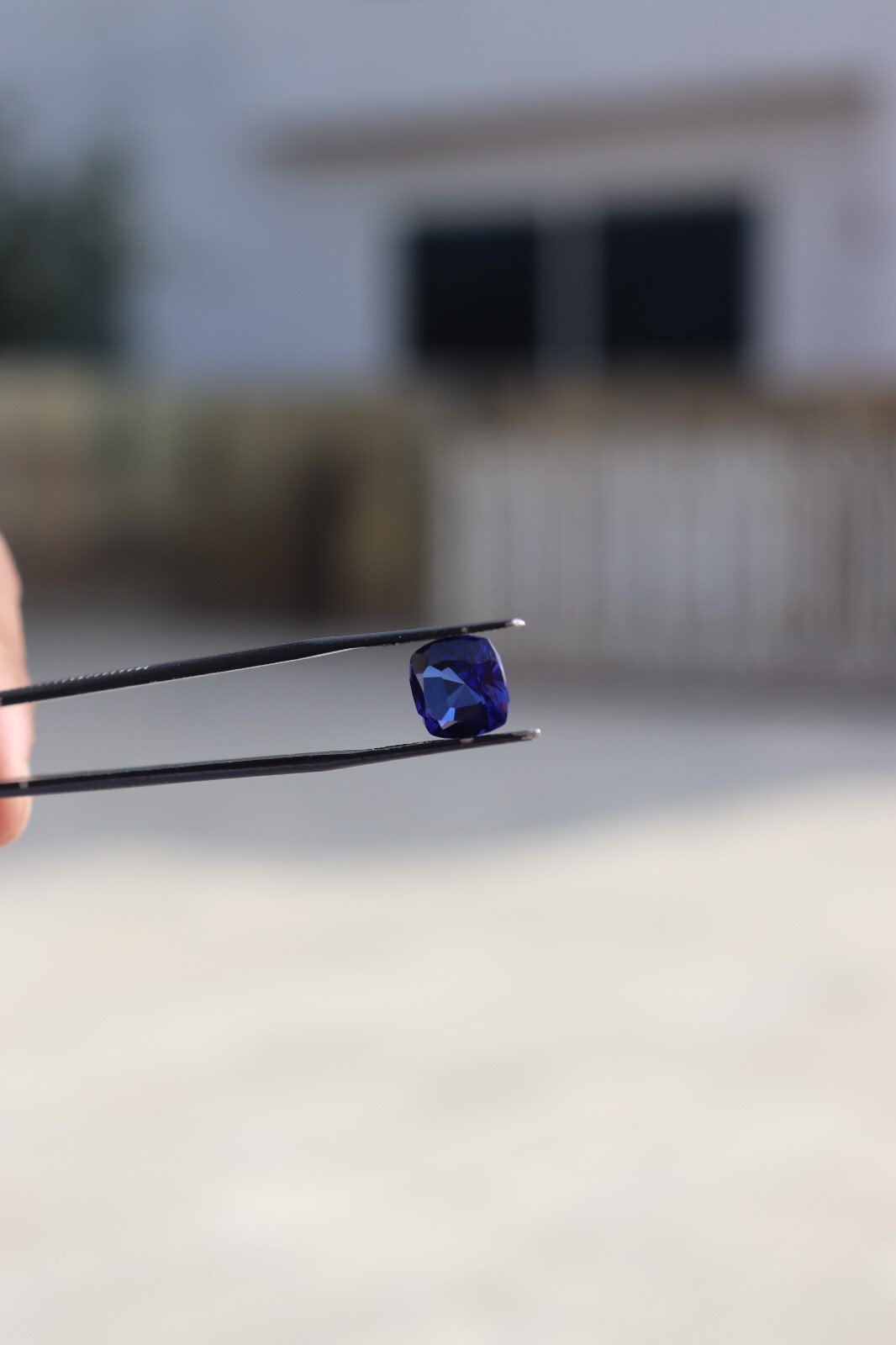 Cushion Blue Sapphire Lab Created Synthetic Gemstone Jewelry Stone 3mm to 10mm