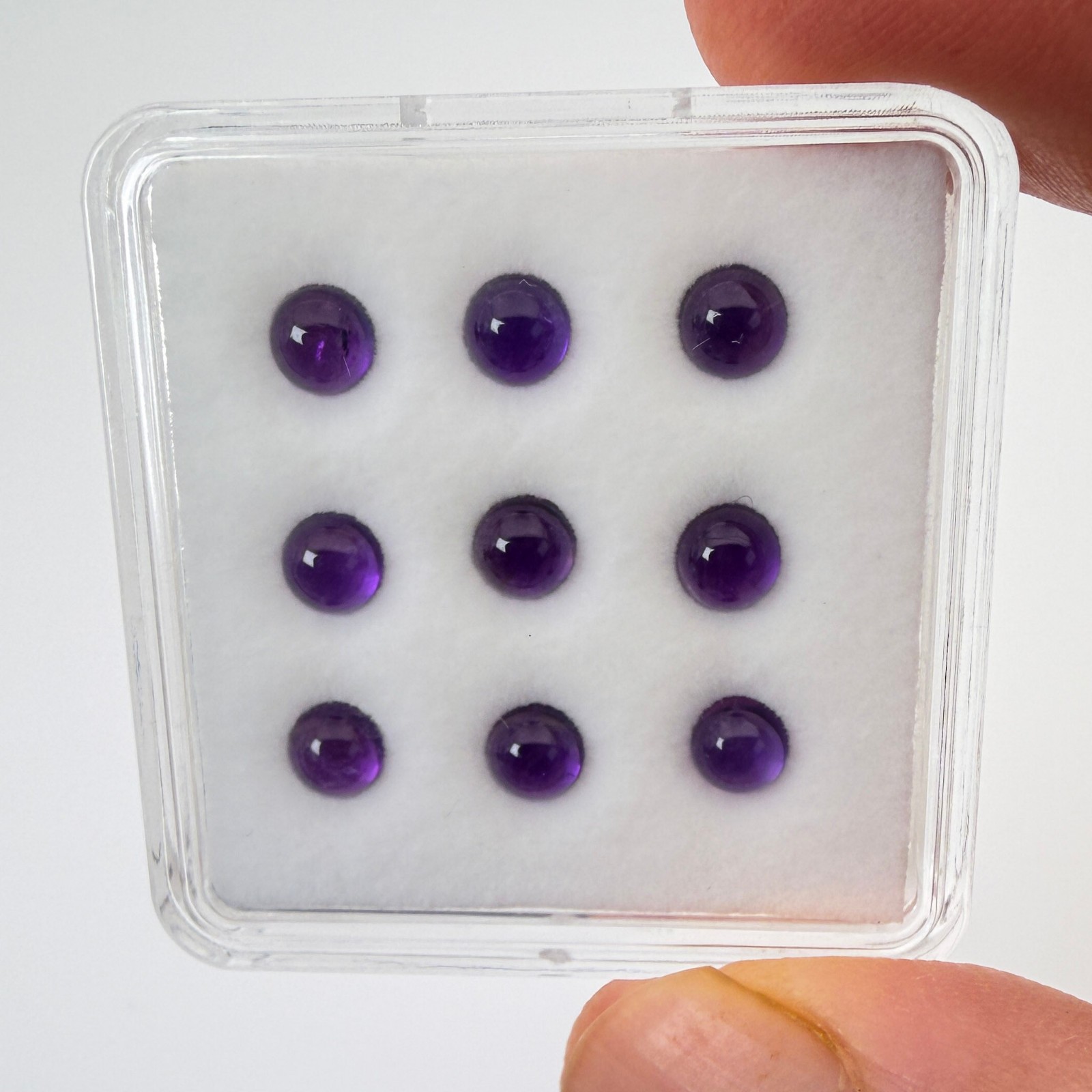 Natural Amethyst 5mm Round Cabochon 2, 5, 10 or 15 Loose Gemstones *USA Seller*
