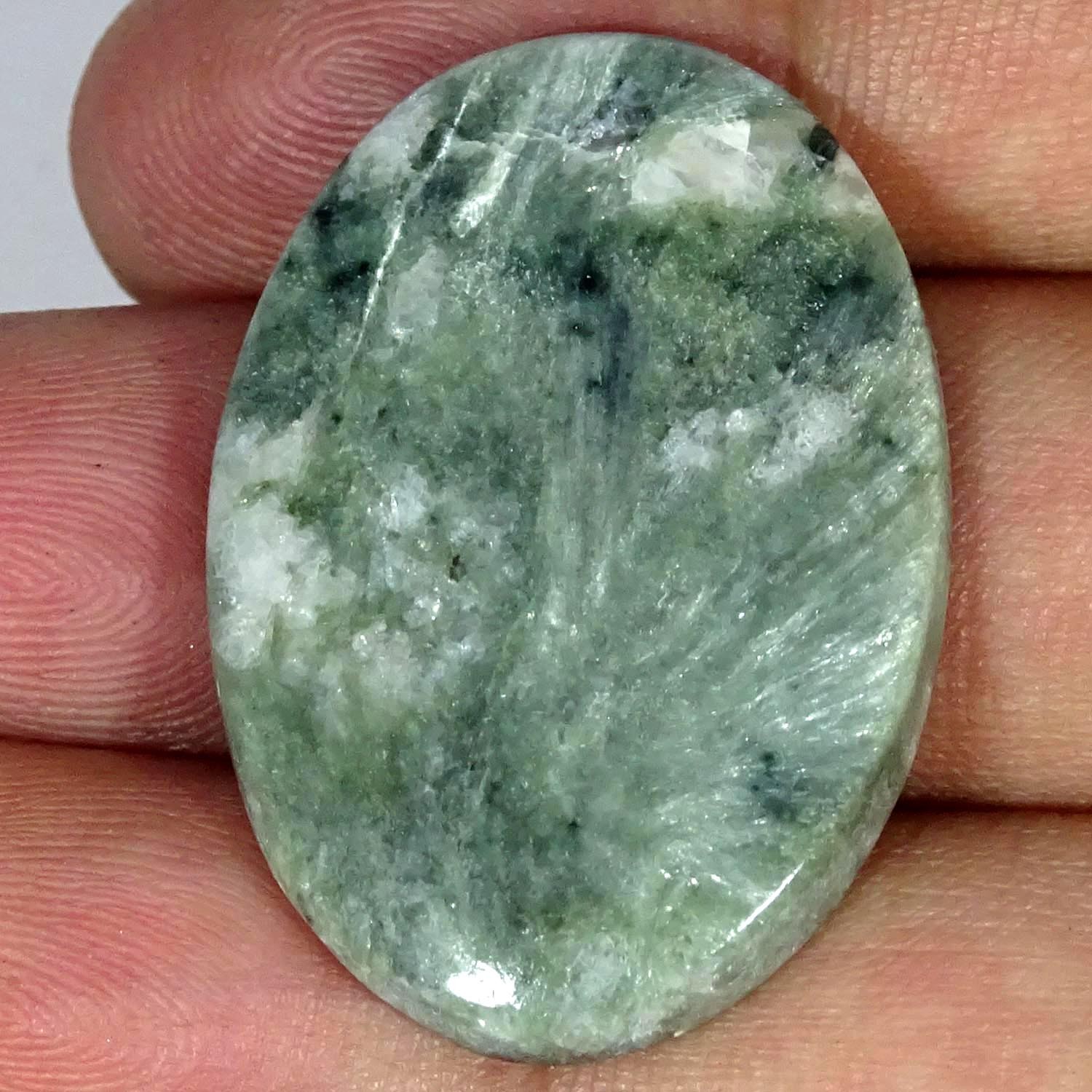 40.20Cts Handmade Natural Tourmaline Quartz Oval Cabochon 24X36X4MM