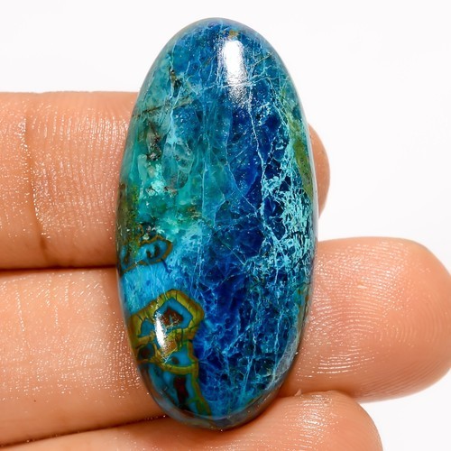 Chrysocolla Oval Cabochon Gemstone 34 Ct. 33X16X7 mm