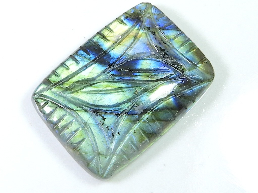 26X36MM Natural Labradorite Carving Octagon Designer Loose Gemstone P947