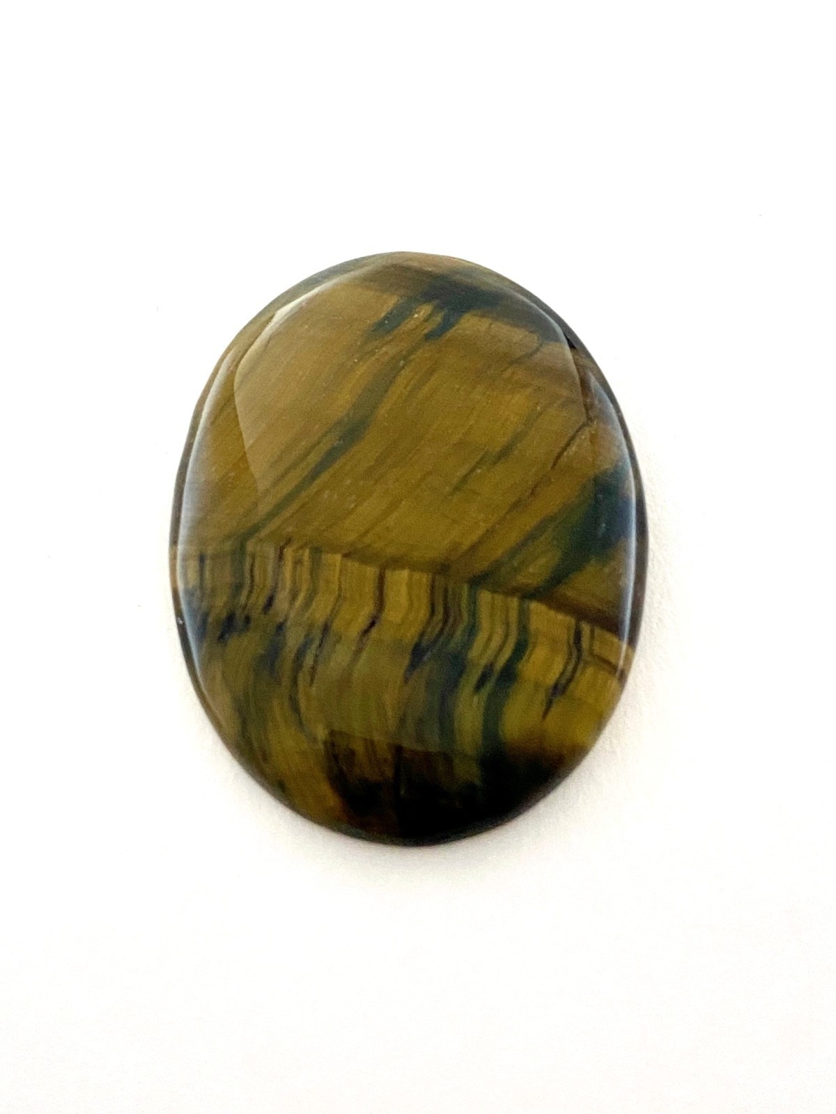 Natural Golden/Green Tiger’s Eye Oval Cabochon – 58.45cts