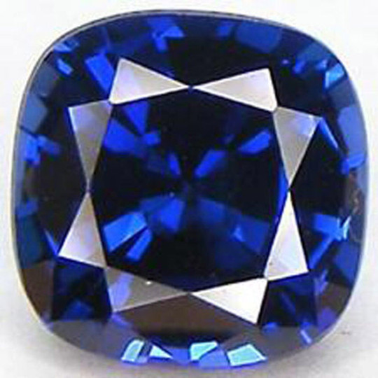 Cushion Blue Sapphire Lab Created Synthetic Gemstone Jewelry Stone 3mm to 10mm