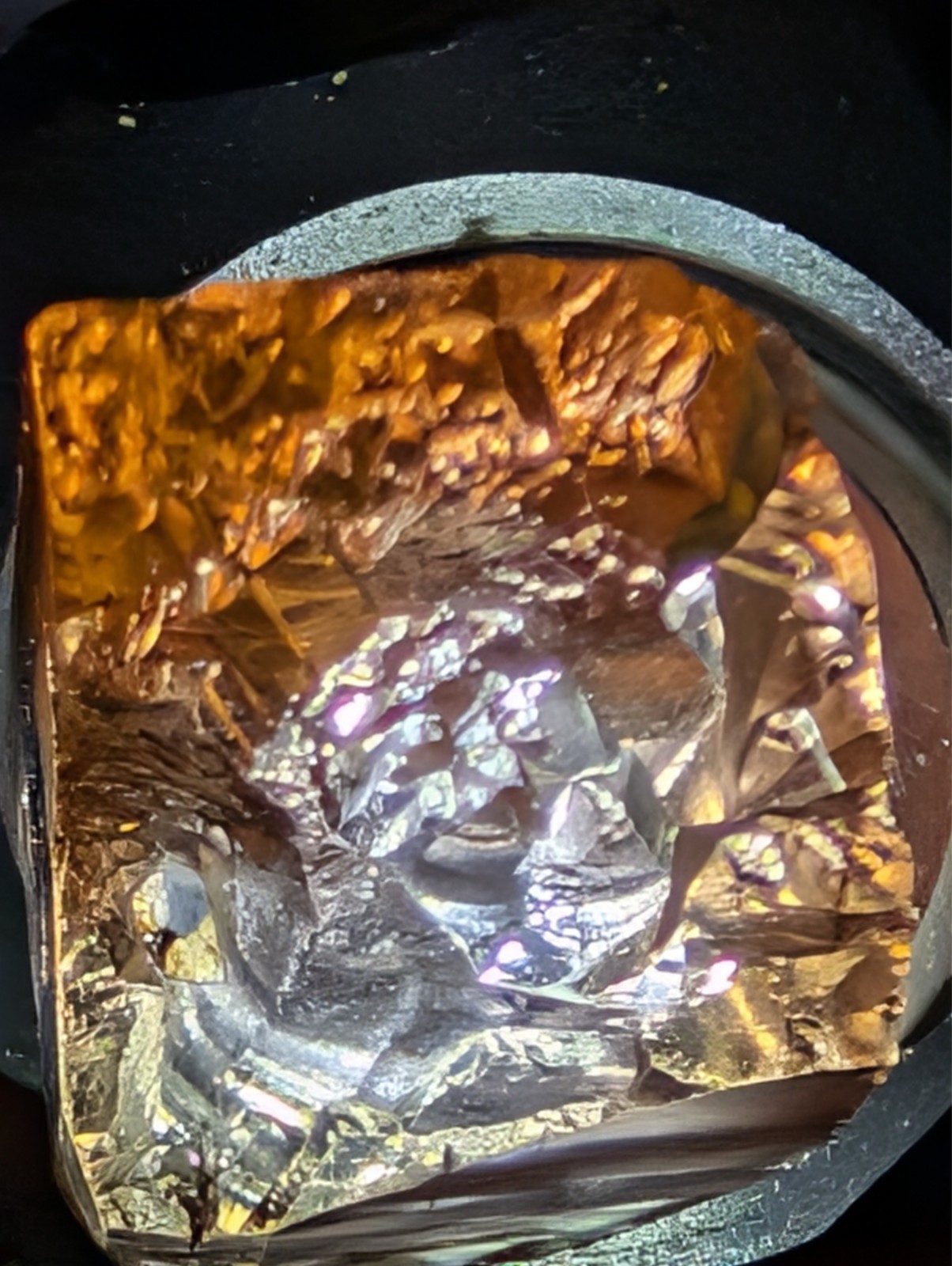 USA seller 49.50 IF clarity Imperial Topaz facet rough gemstone specimen
