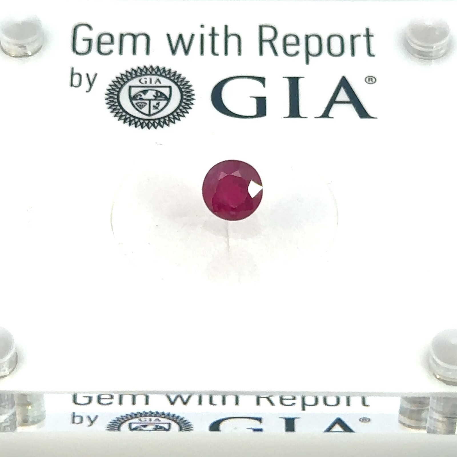 GIA Certified 0.85 Carat 5.23mm Round Natural Burmese Ruby Loose Gemstone – G013