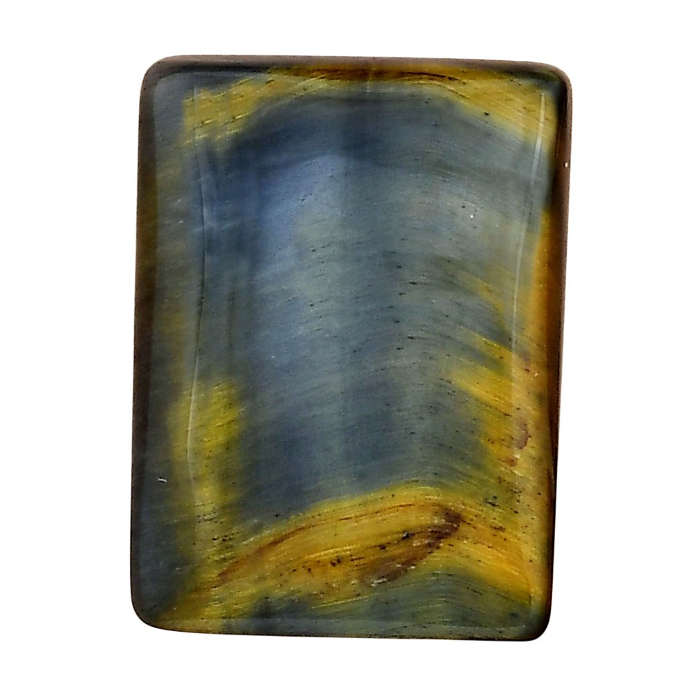 Natural Blue Tiger Eye 26.2×19.5×6 mm Baguette Polished Gemstone LS01402-17