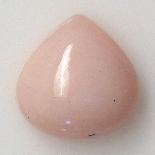 PERUVIAN PINK OPAL 14.20 x 14.10 MM PEAR CABOCHON ALL NATURAL F-1227