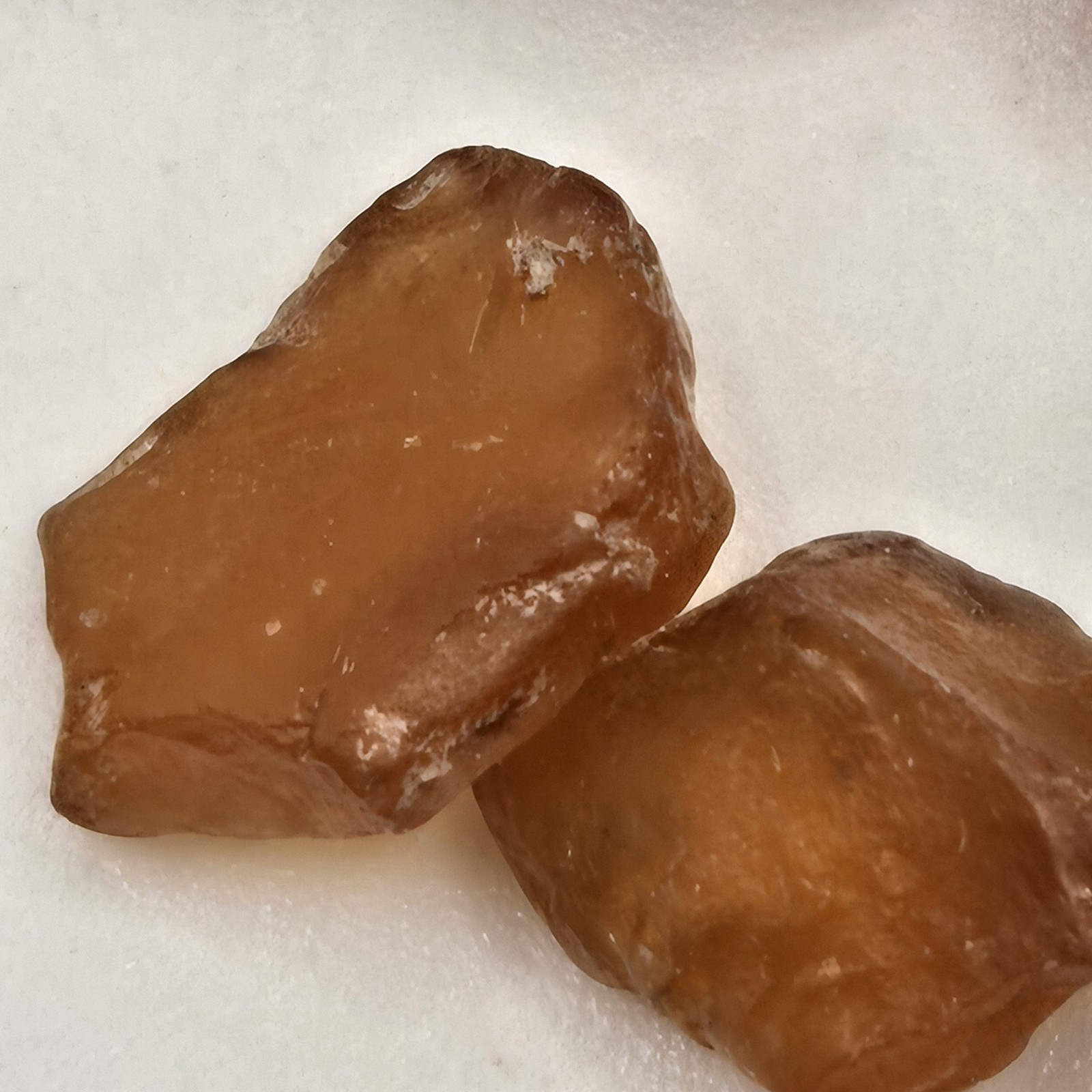 Exceptional Hessonite Garnet Rough 48.2ct 10pcs Natural Material Cut Grade Mix