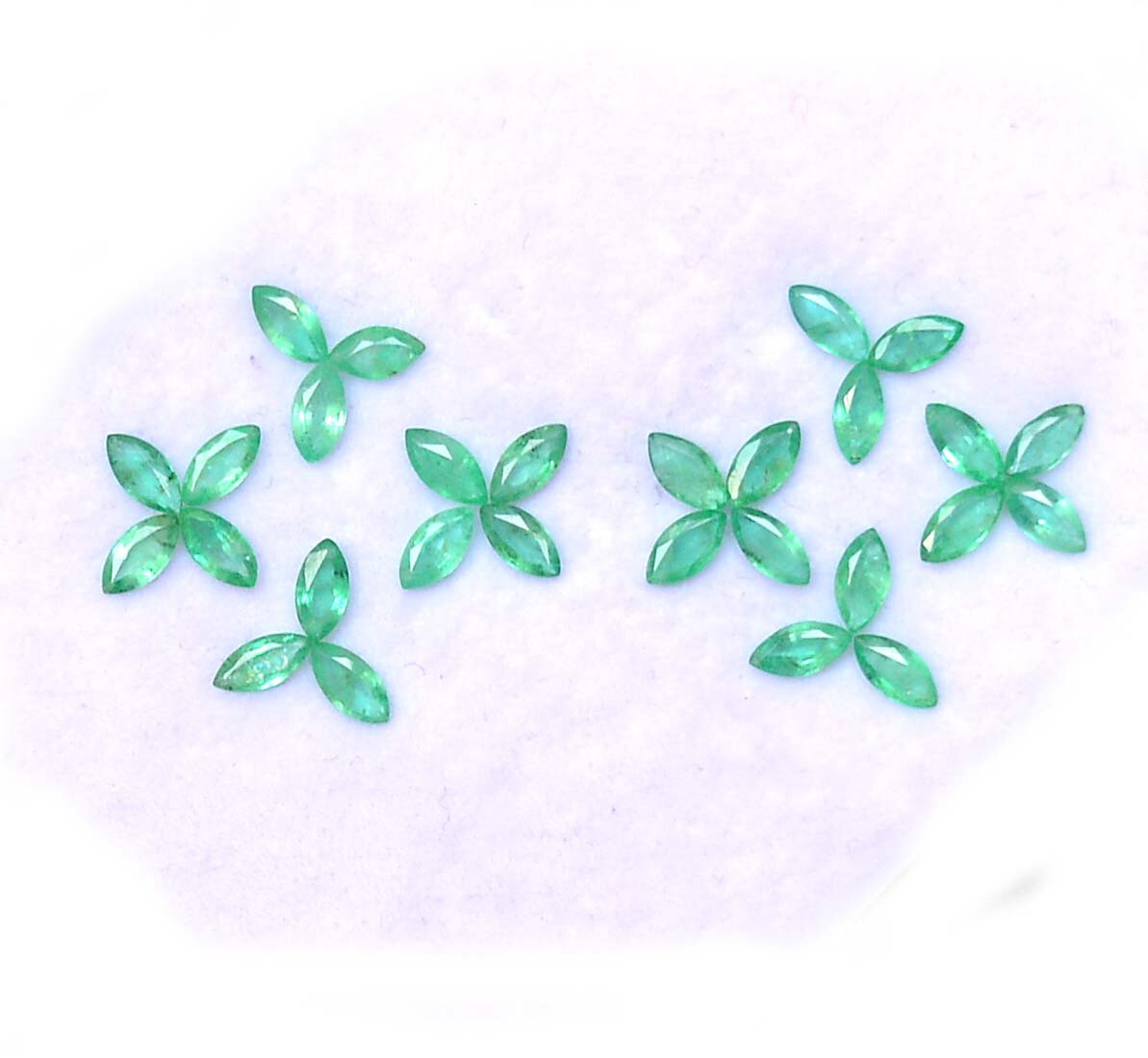 Natural Emerald Marquise Cut 5×2.50 mm Lot 28 Pcs 3.39 CTS Loose Gemstones