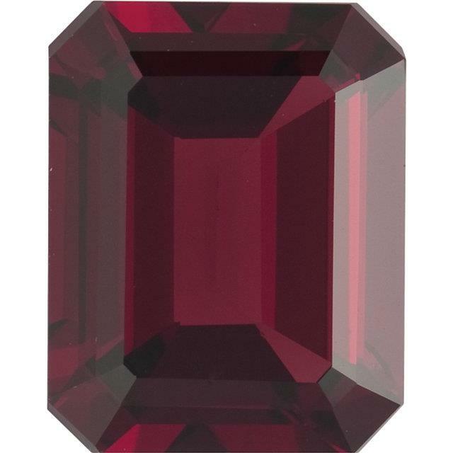 Natural Fine Deep Amber Red Garnet – Emerald Cut – Mozambique – AAA Grade