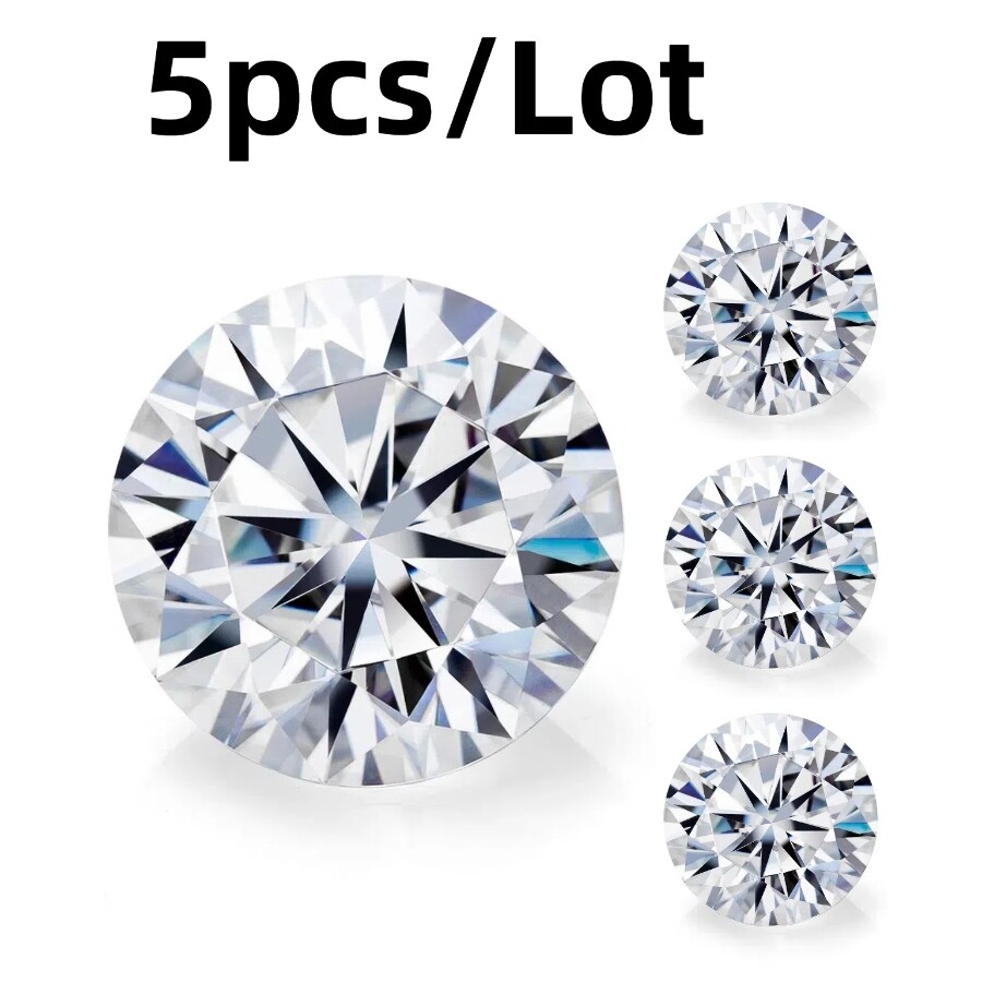 Wholesale Real D Color Moissanite Stone 5 10 20 30 Pcs Per Lot Wholesale Prices