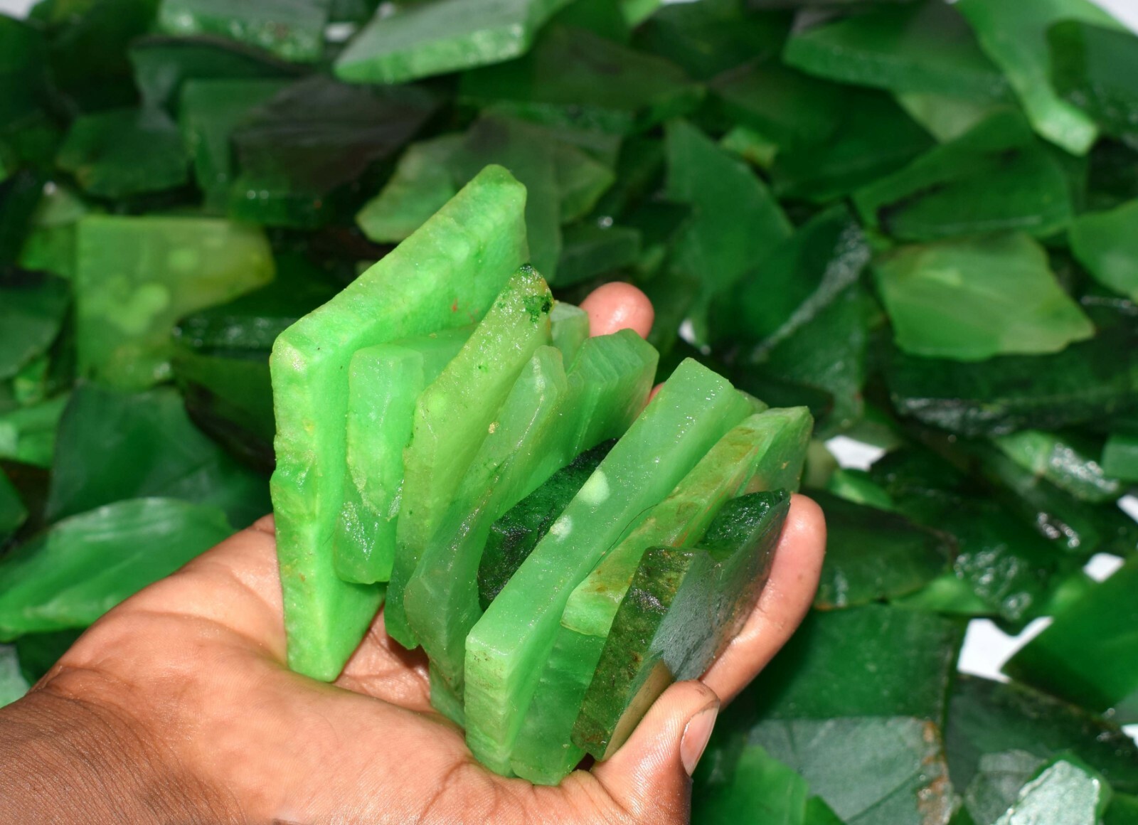 1000 Ct Natural Colombian Green Emerald Gemstone Slab Rough Lot Christmas Offer