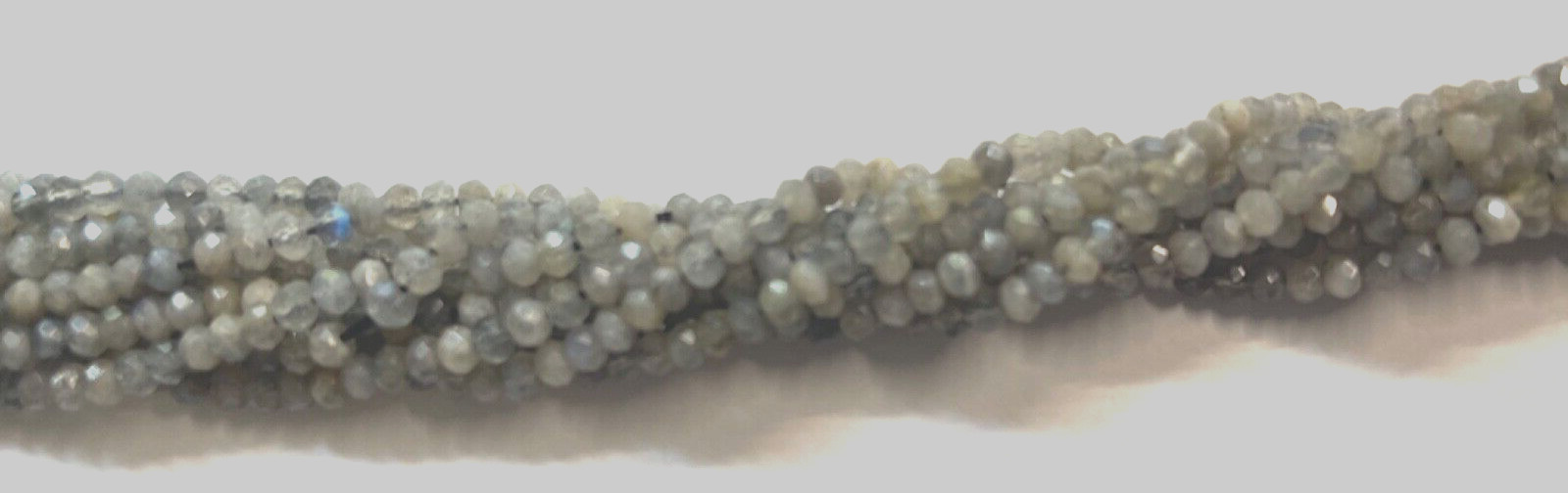 NATURAL FACETED LABRADORITE RONDELLES 4X3 MM BEAD SRAND 16 ” BELOW WHOLESALE!!!